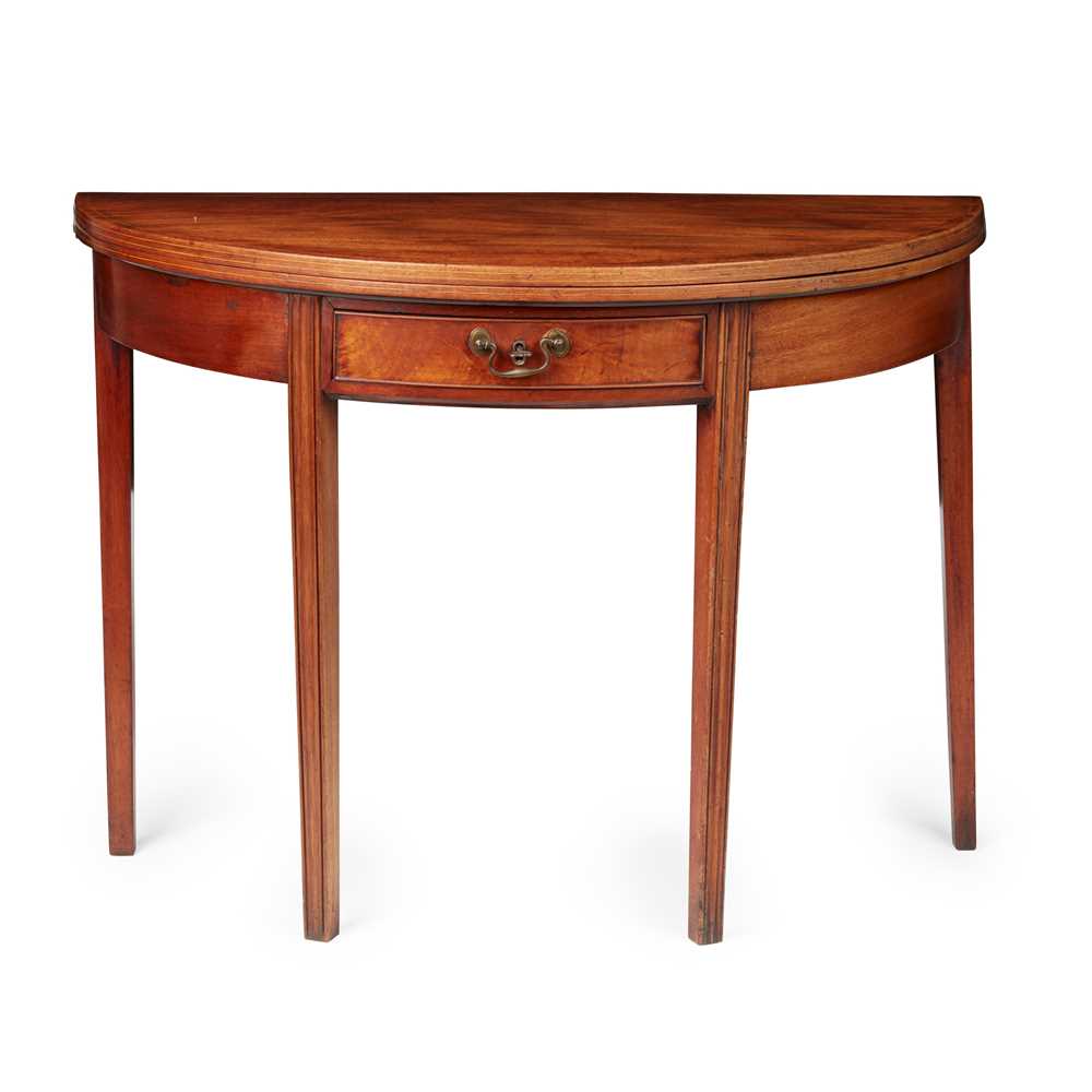 GEORGE III MAHOGANY TEA TABLE
LATE