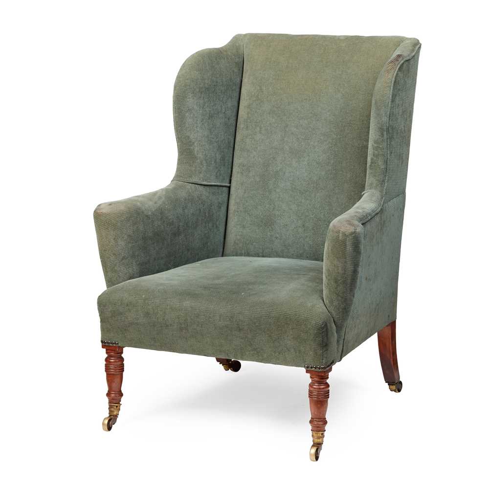 REGENCY MAHOGANY WINGBACK ARMCHAIR EARLY 3c6af8