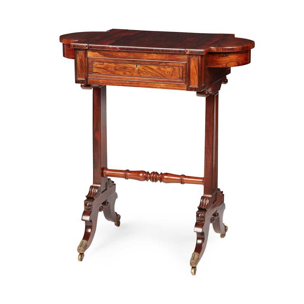 Y REGENCY ROSEWOOD GAMES TABLE EARLY 3c6b09