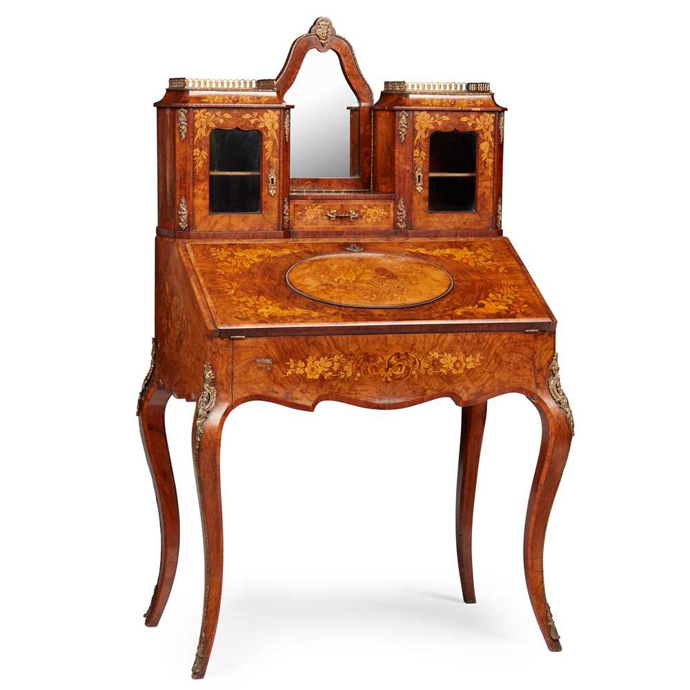 VICTORIAN WALNUT AND MARQUETRY 3c6b42