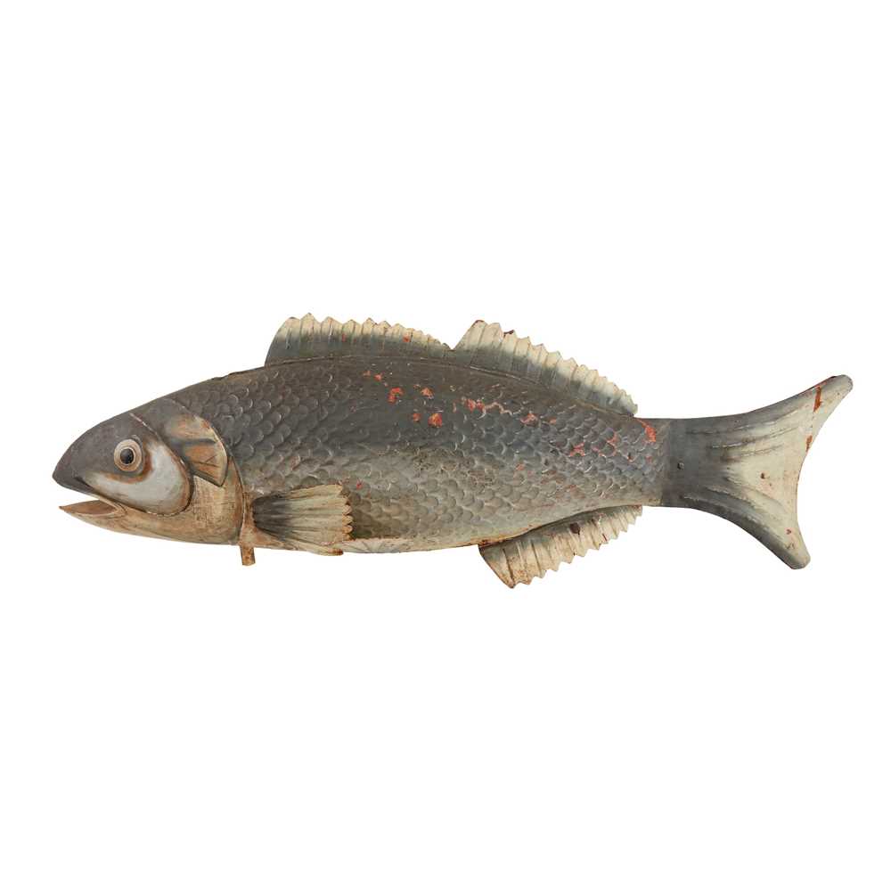 TOLE ADVERTISING MODEL OF A SALMON
LATE