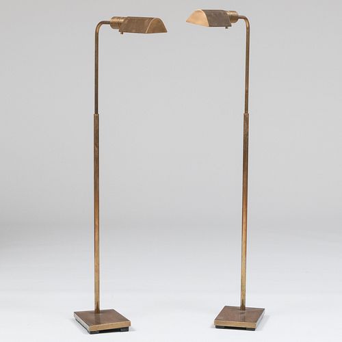 PAIR OF BRASS READING LAMPS45 x 14 x