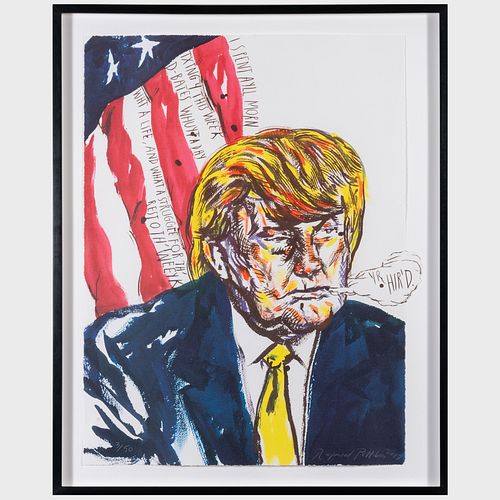 RAYMOND PETTIBON (B. 1957): UNTITLEDLithograph