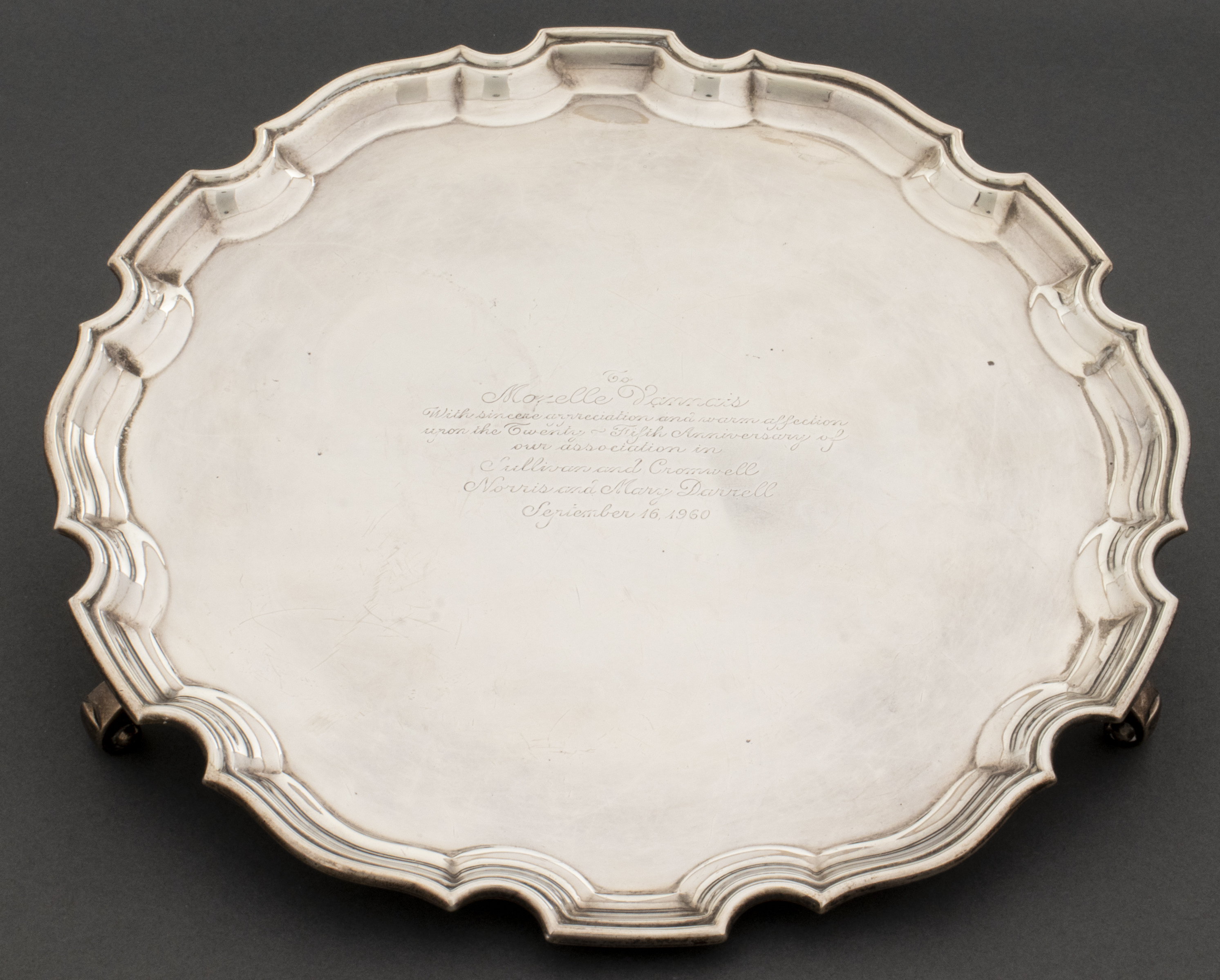 TIFFANY & CO. STERLING SILVER SALVER