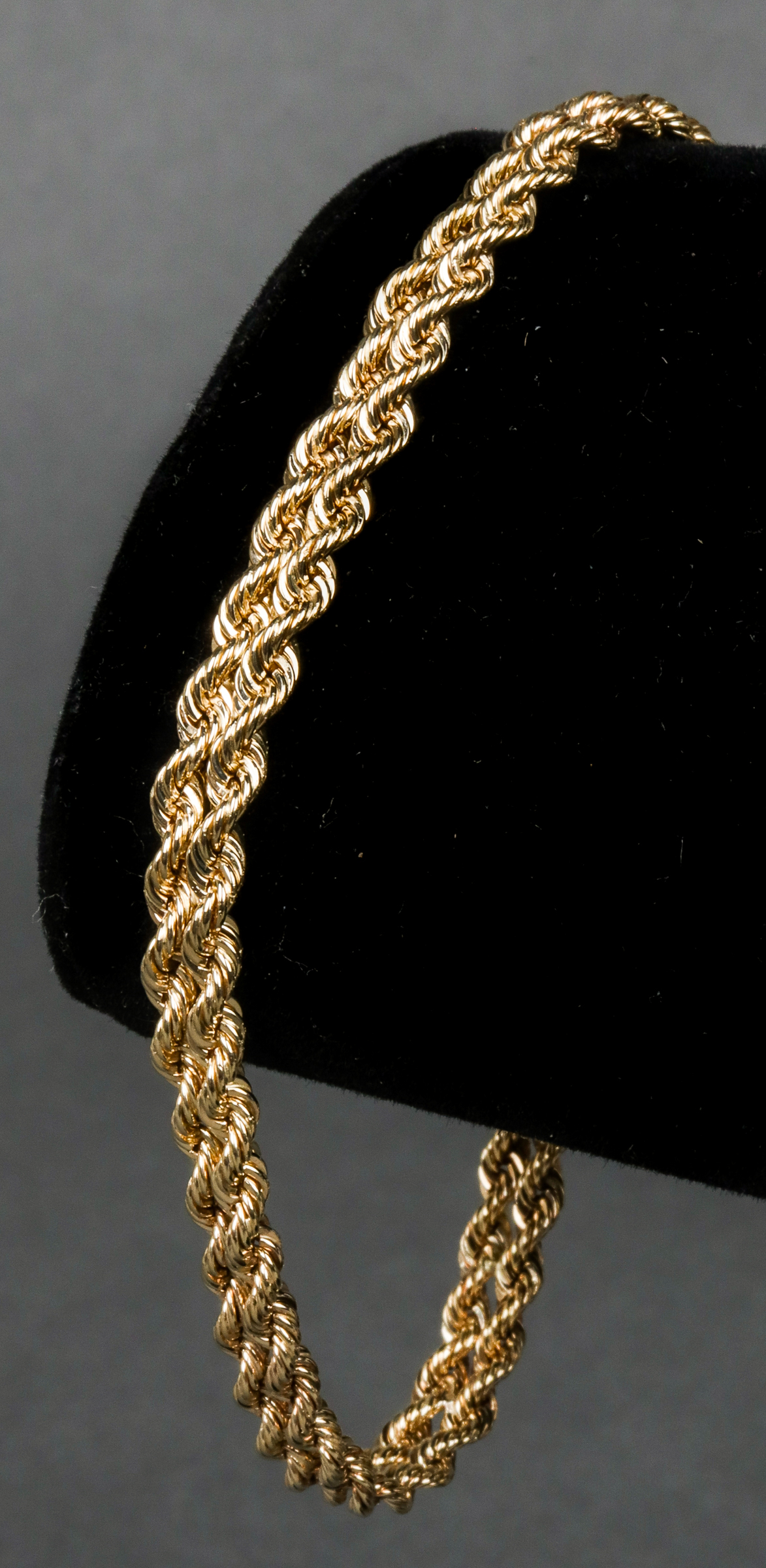 VINTAGE 14K YELLOW GOLD DOUBLE ROPE