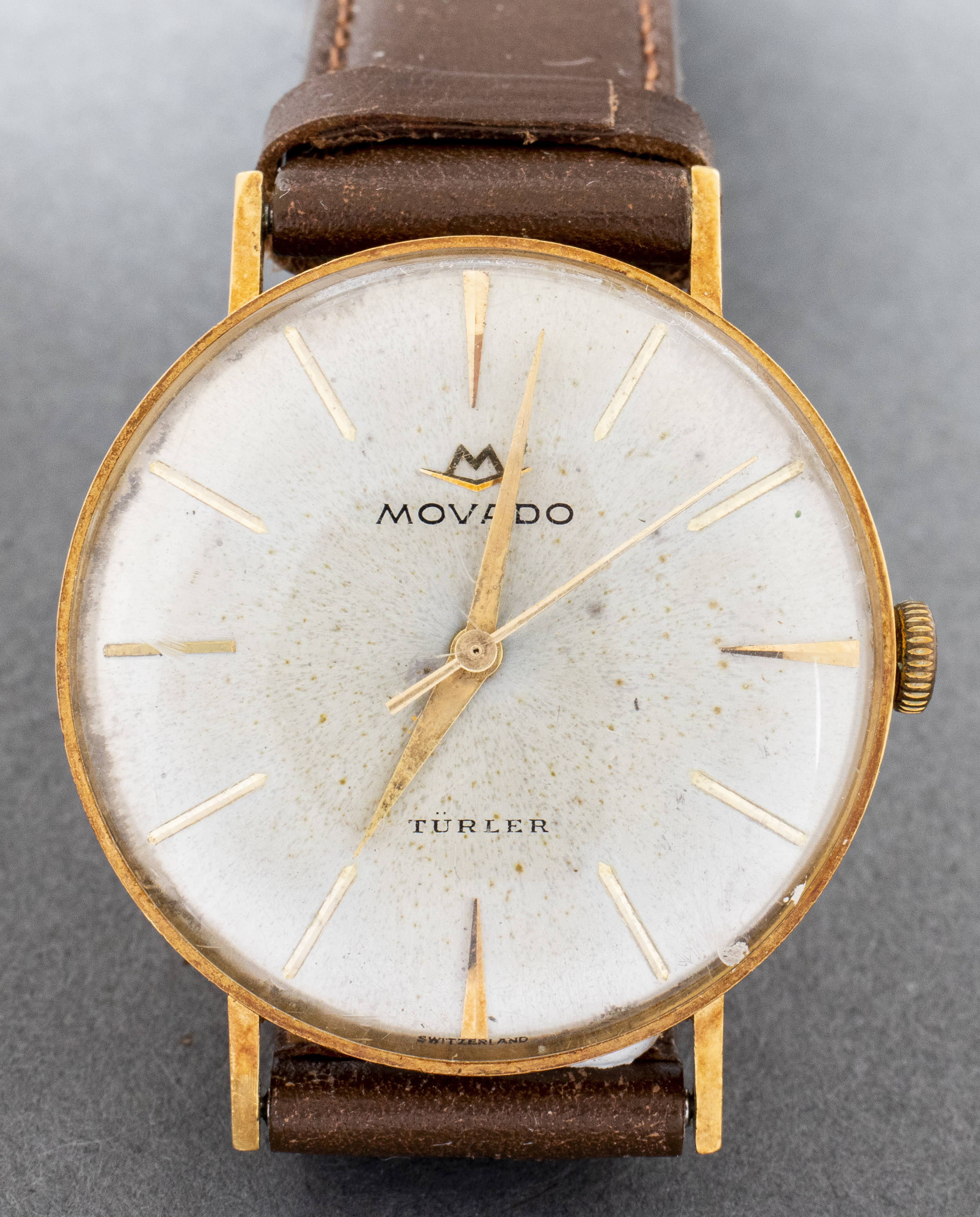 VINTAGE MOVADO 14K YELLOW GOLD 3c46b4