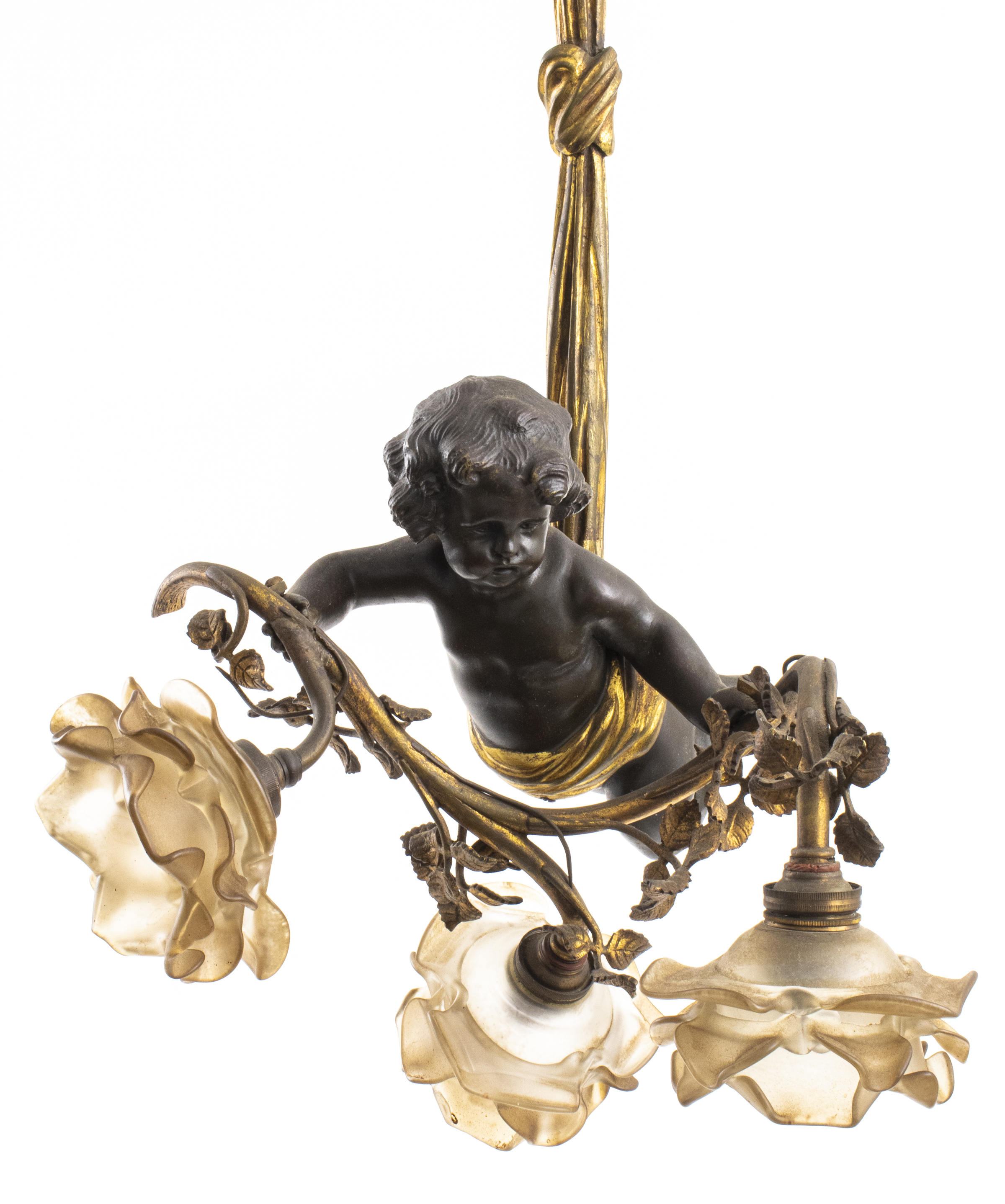 LOUIS XV STYLE GILT BRONZE FIGURAL 3c46fd