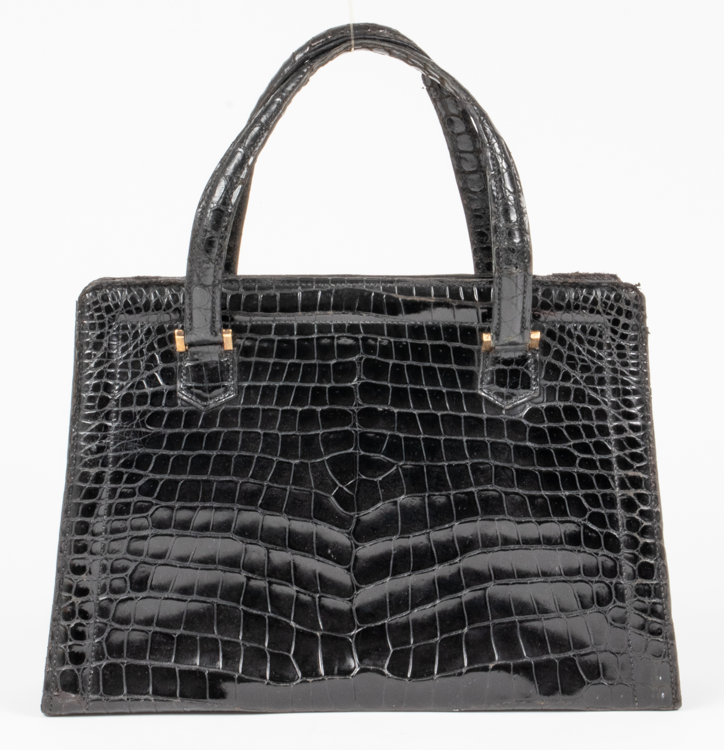 HERMES VINTAGE BLACK CROCODILE 3c4766