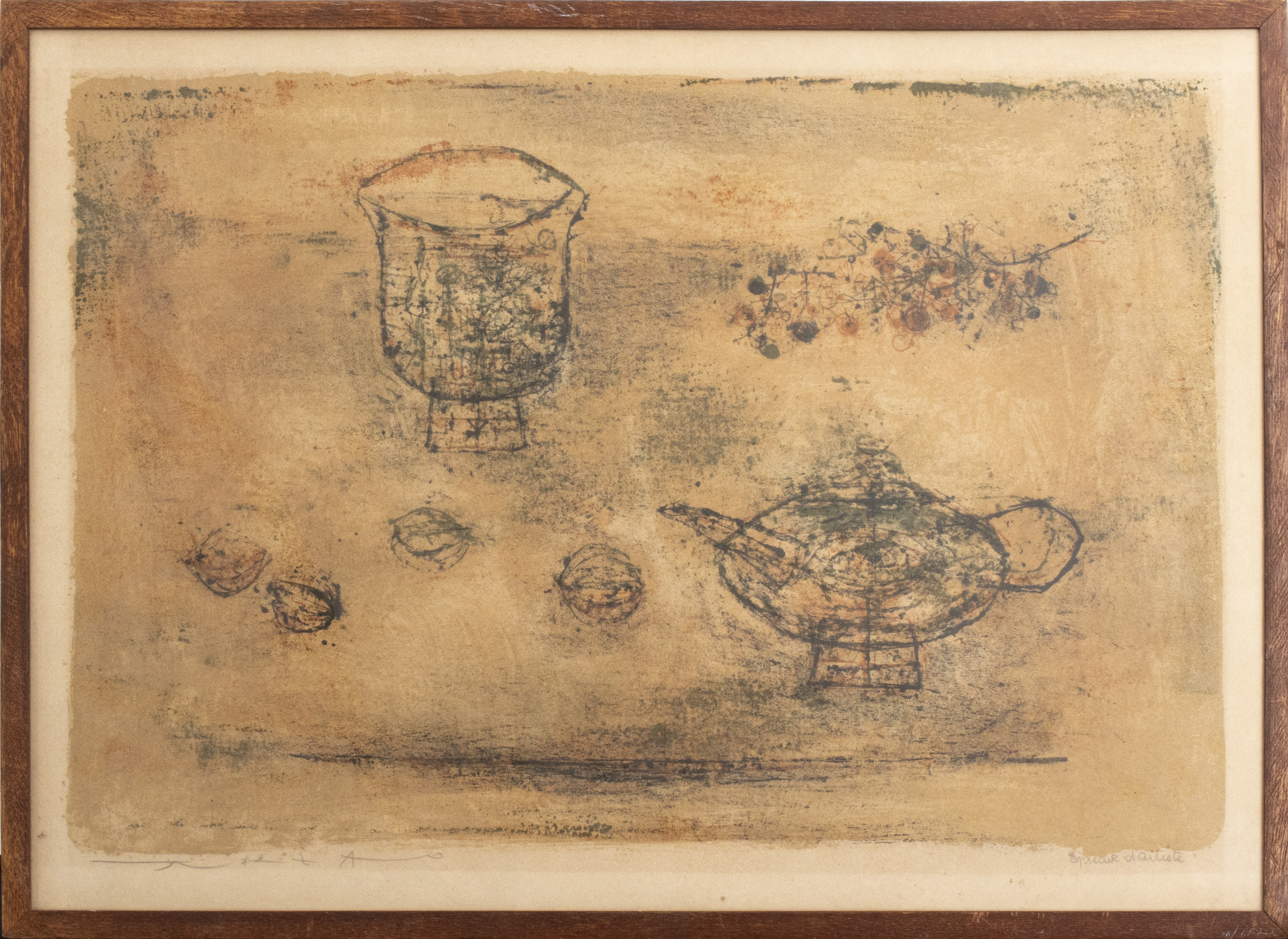 ZAO WOU-KI "LA THEIERE" LITHOGRAPH