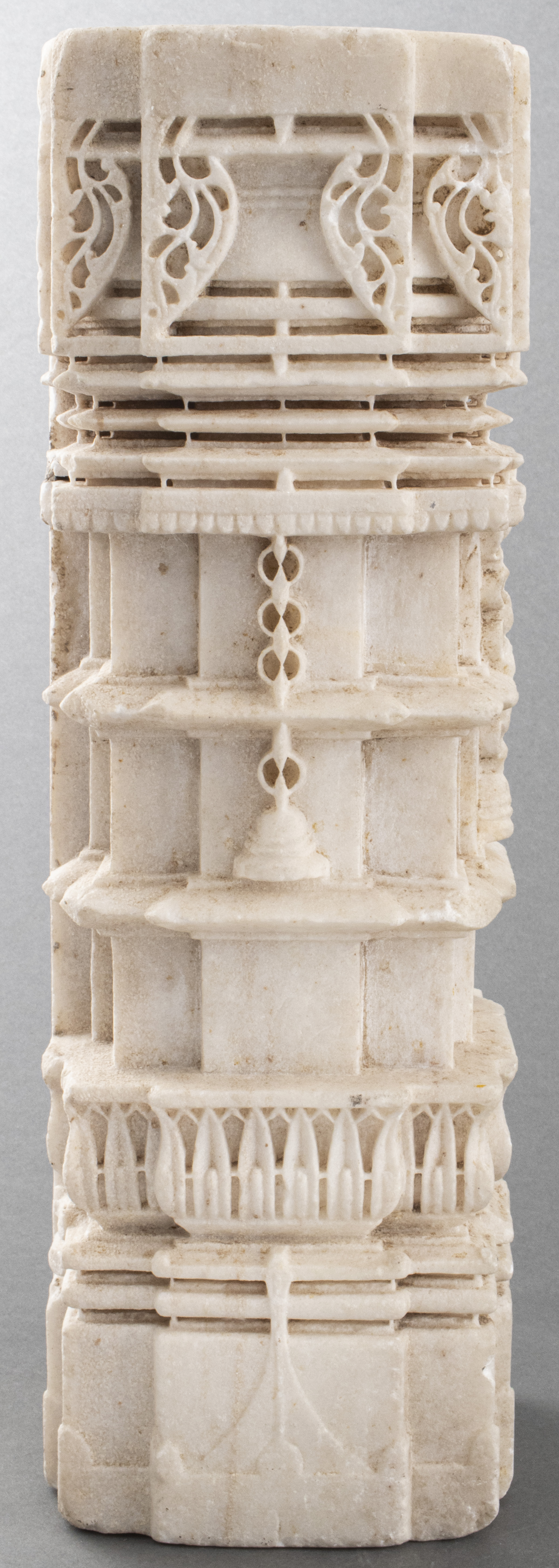 SOUTHEAST ASIAN CARVED MARBLE PILASTER