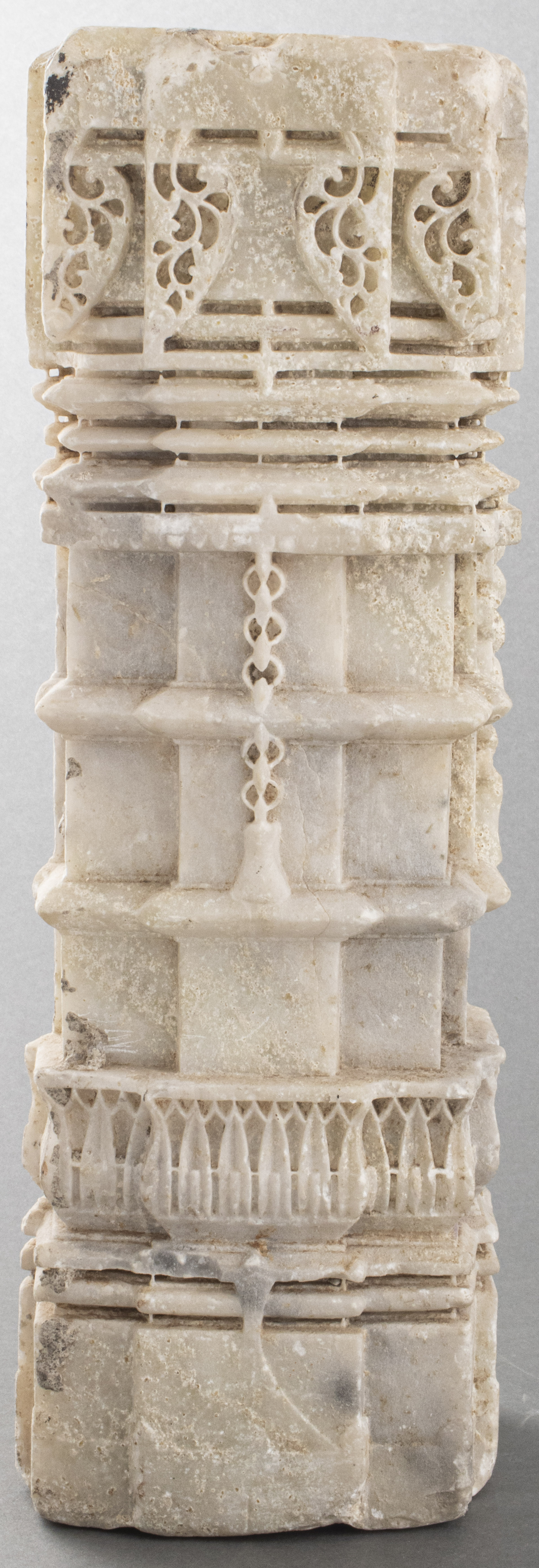 SOUTHEAST ASIAN CARVED MARBLE PILASTER