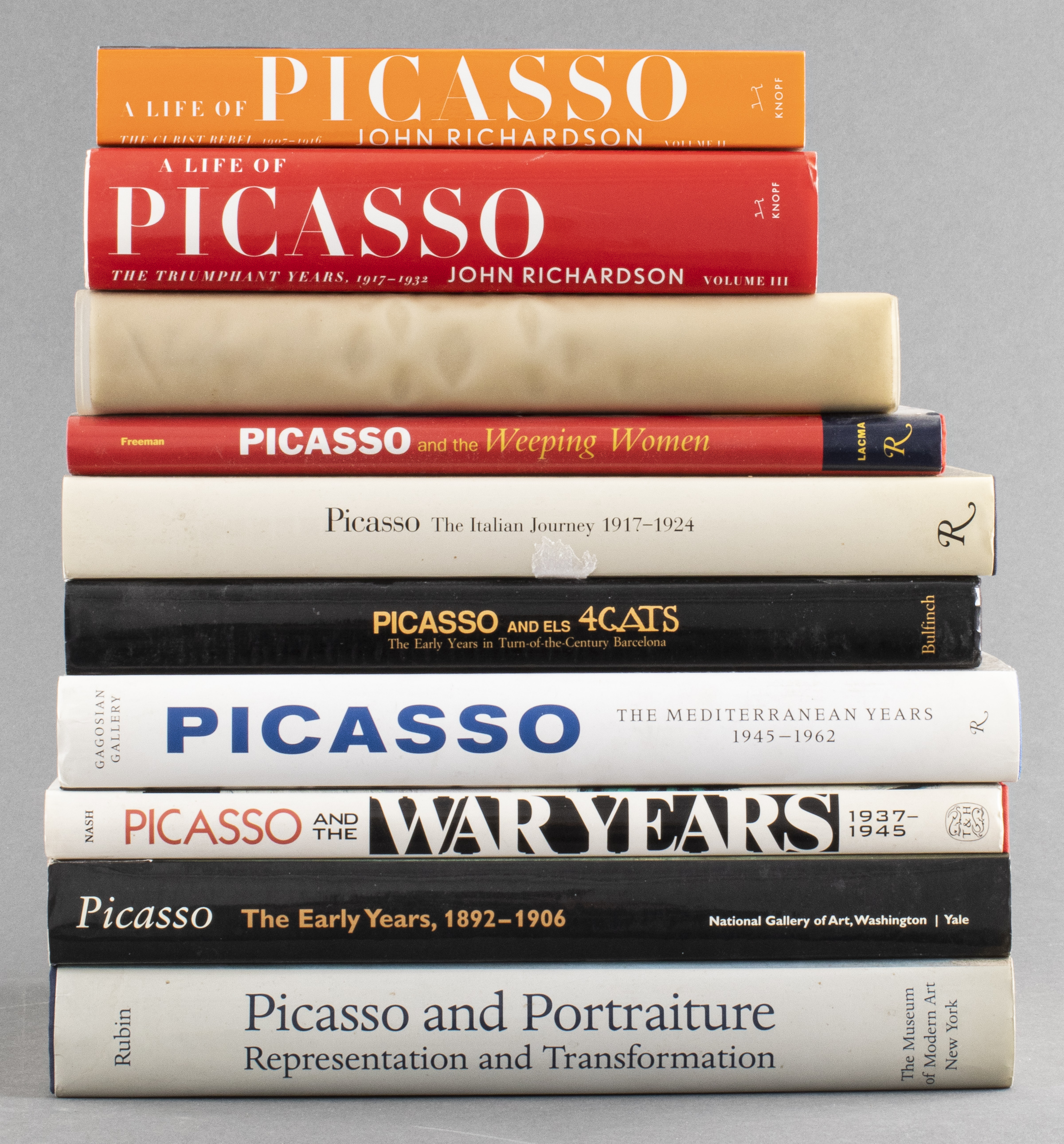 BOOKS ON PABLO PICASSO, GROUP OF