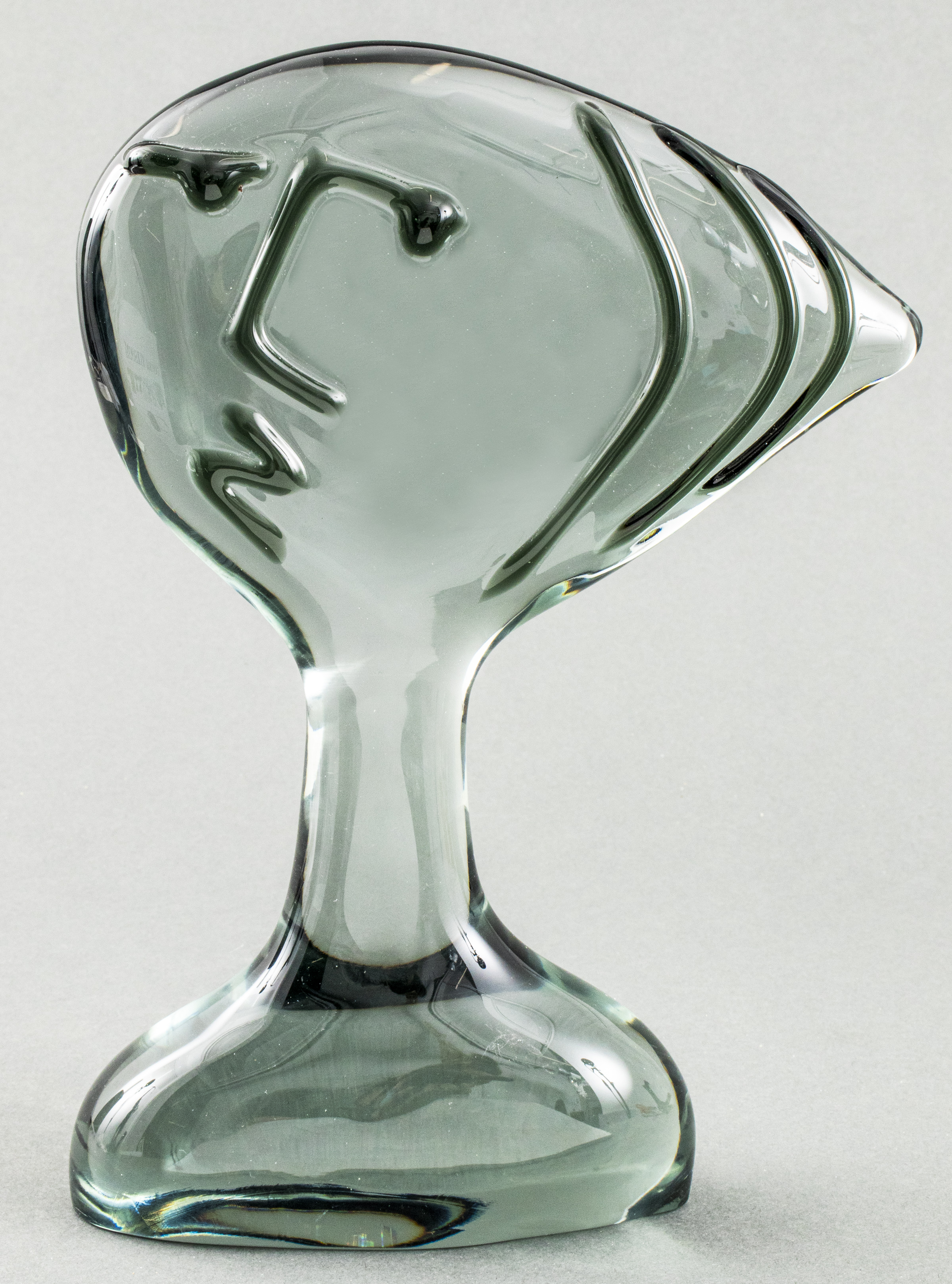 MODERN CUBIST GLASS BUST OF A WOMAN 3c4855