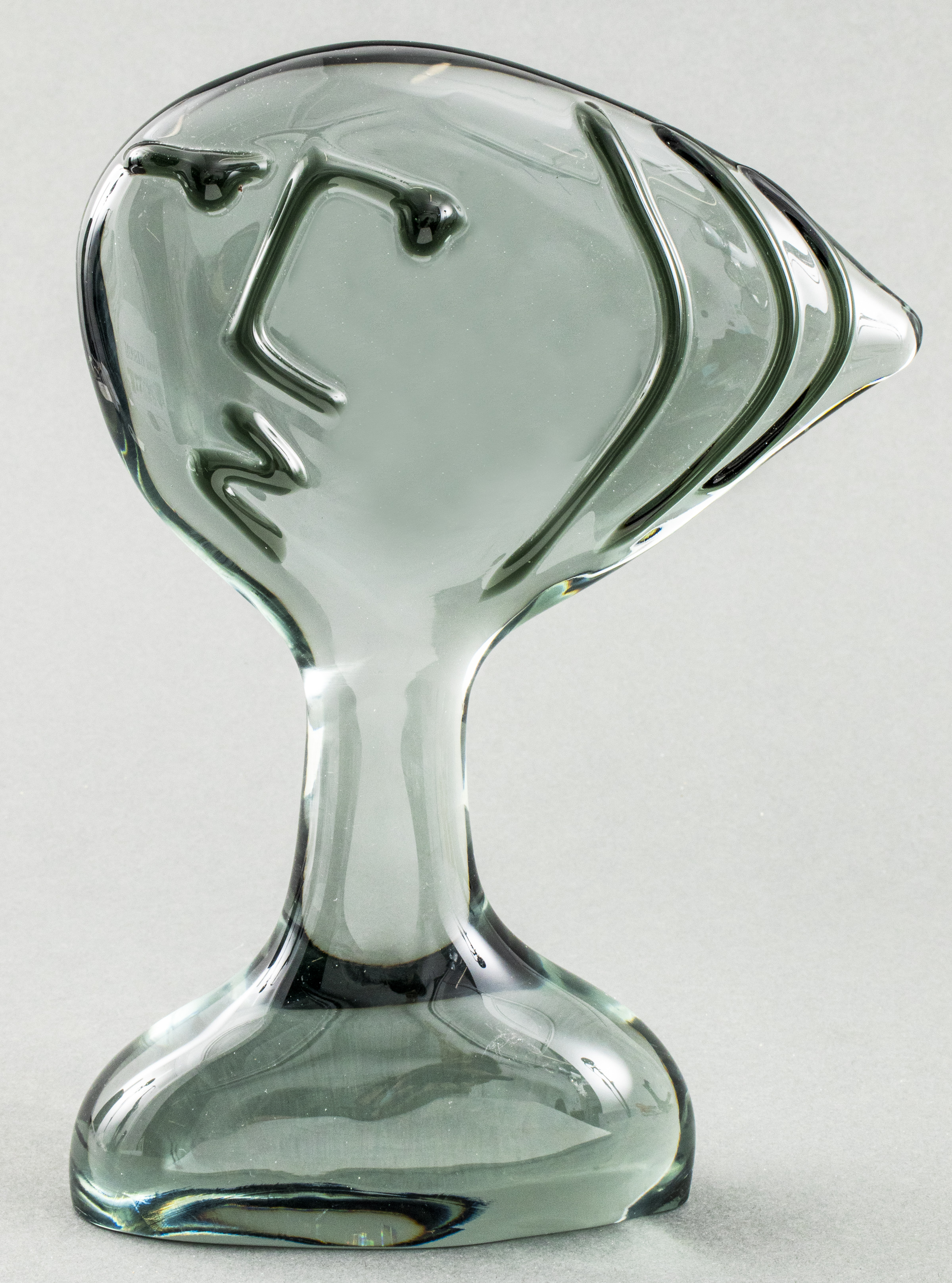 MODERN CUBIST GLASS BUST OF A WOMAN