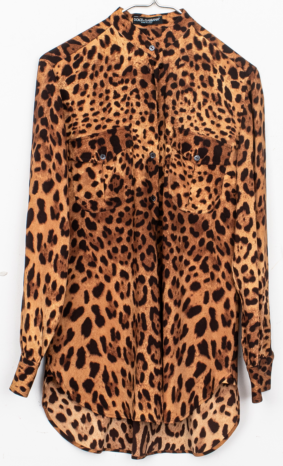 DOLCE GABBANA LEOPARD PRINT BUTTON 3c4897