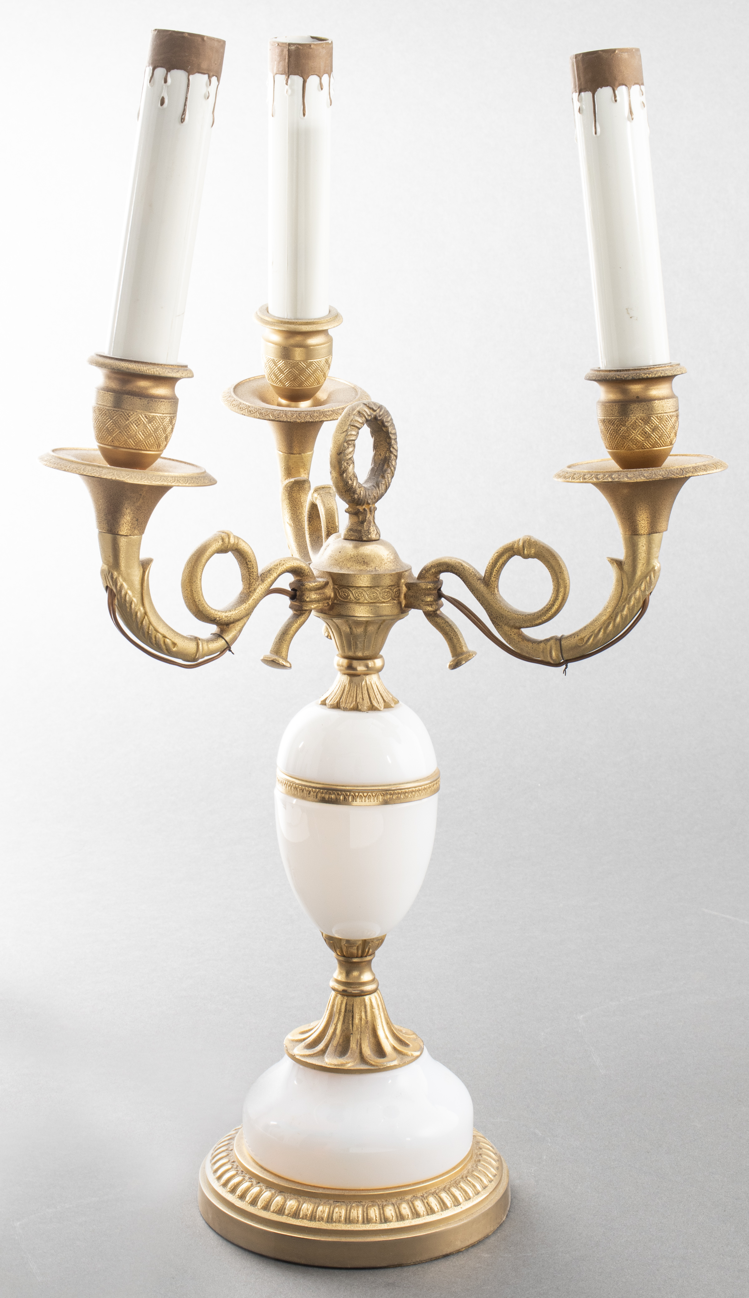 EMPIRE STYLE GILT BRONZE AND WHITE 3c494c