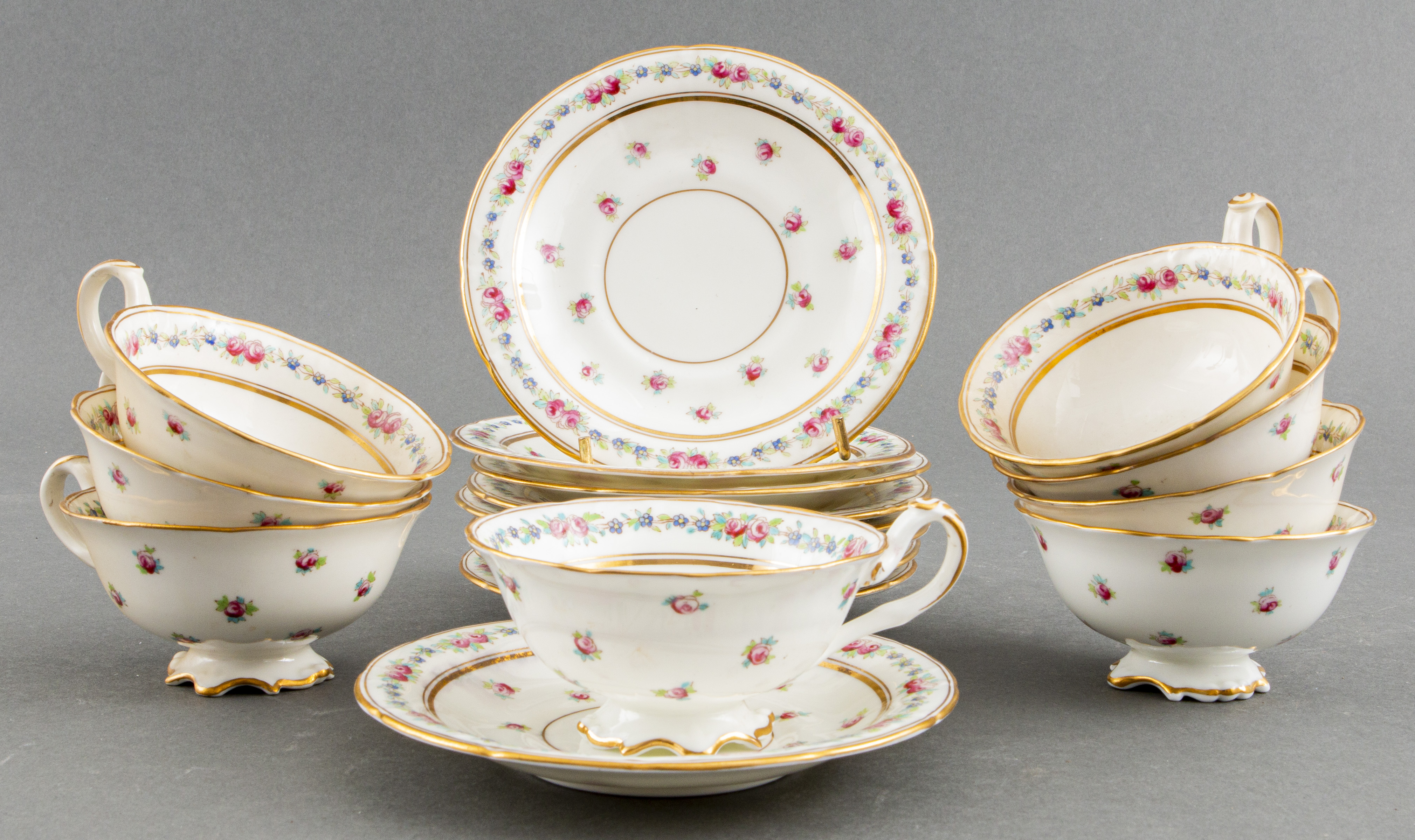 ENGLISH CAULDON PORCELAIN TEACUPS 3c4962