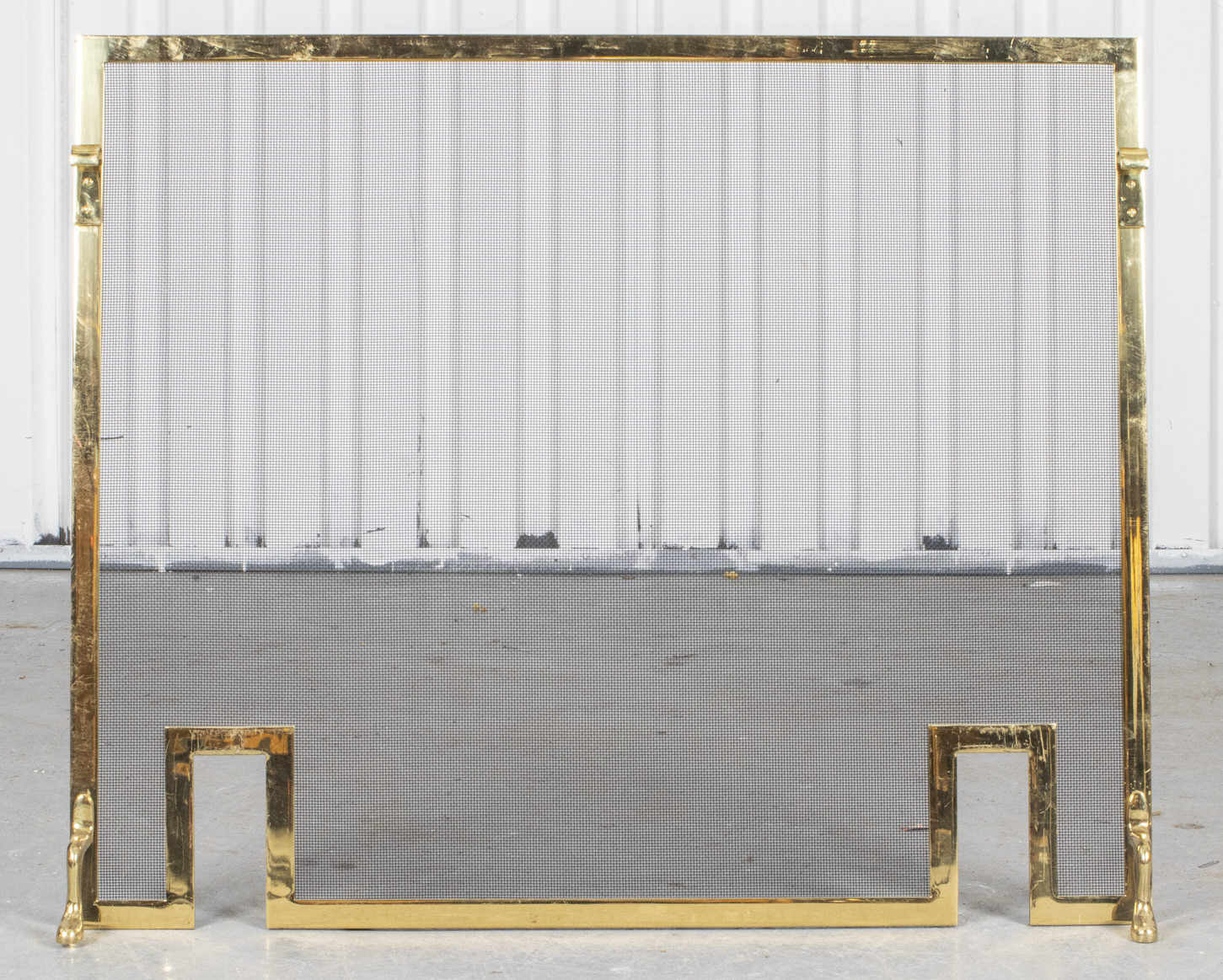 BRASS FIRE SCREEN Brass framed 3c4971