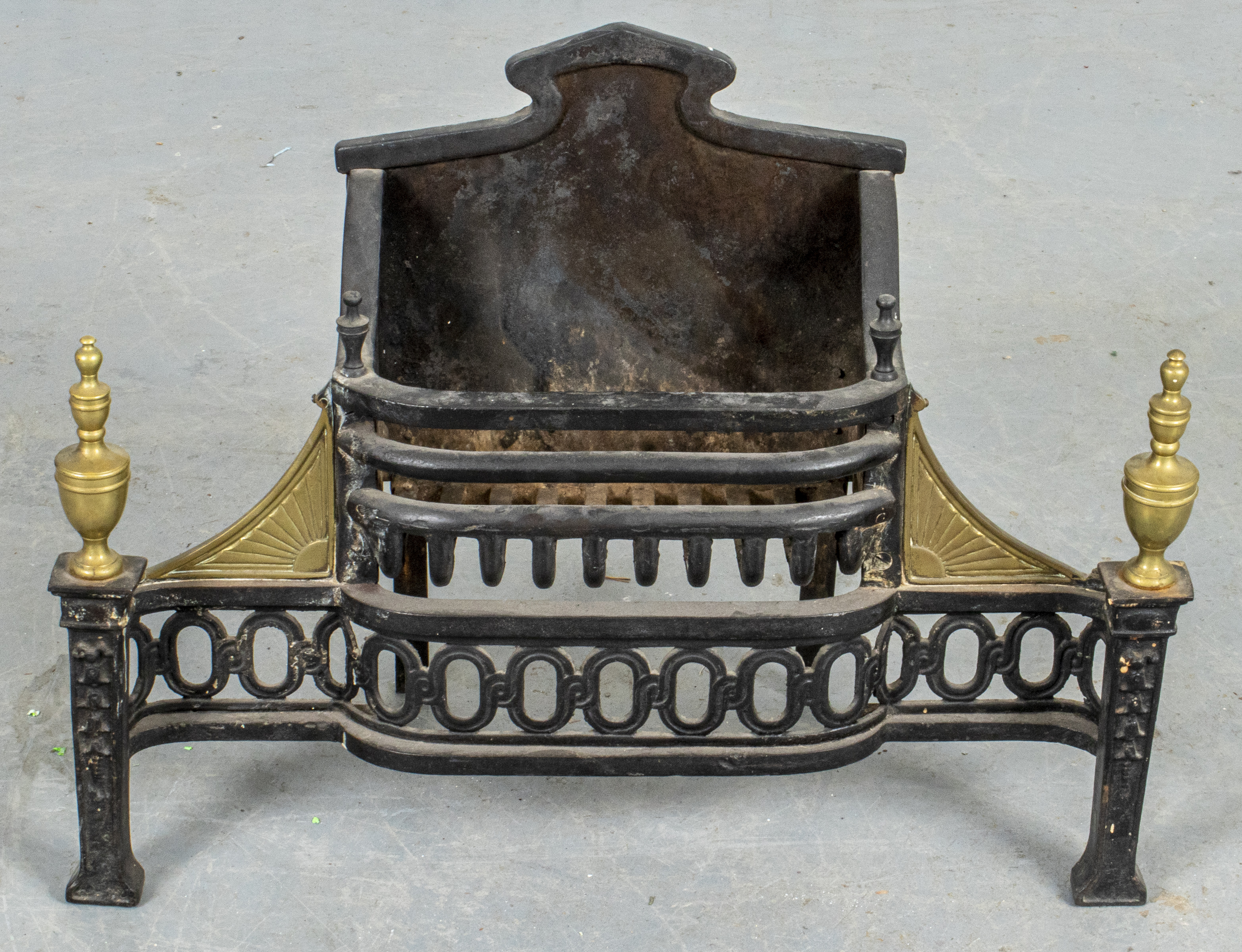 CAST IRON FIREPLACE FIREBOX HEARTH 3c4973