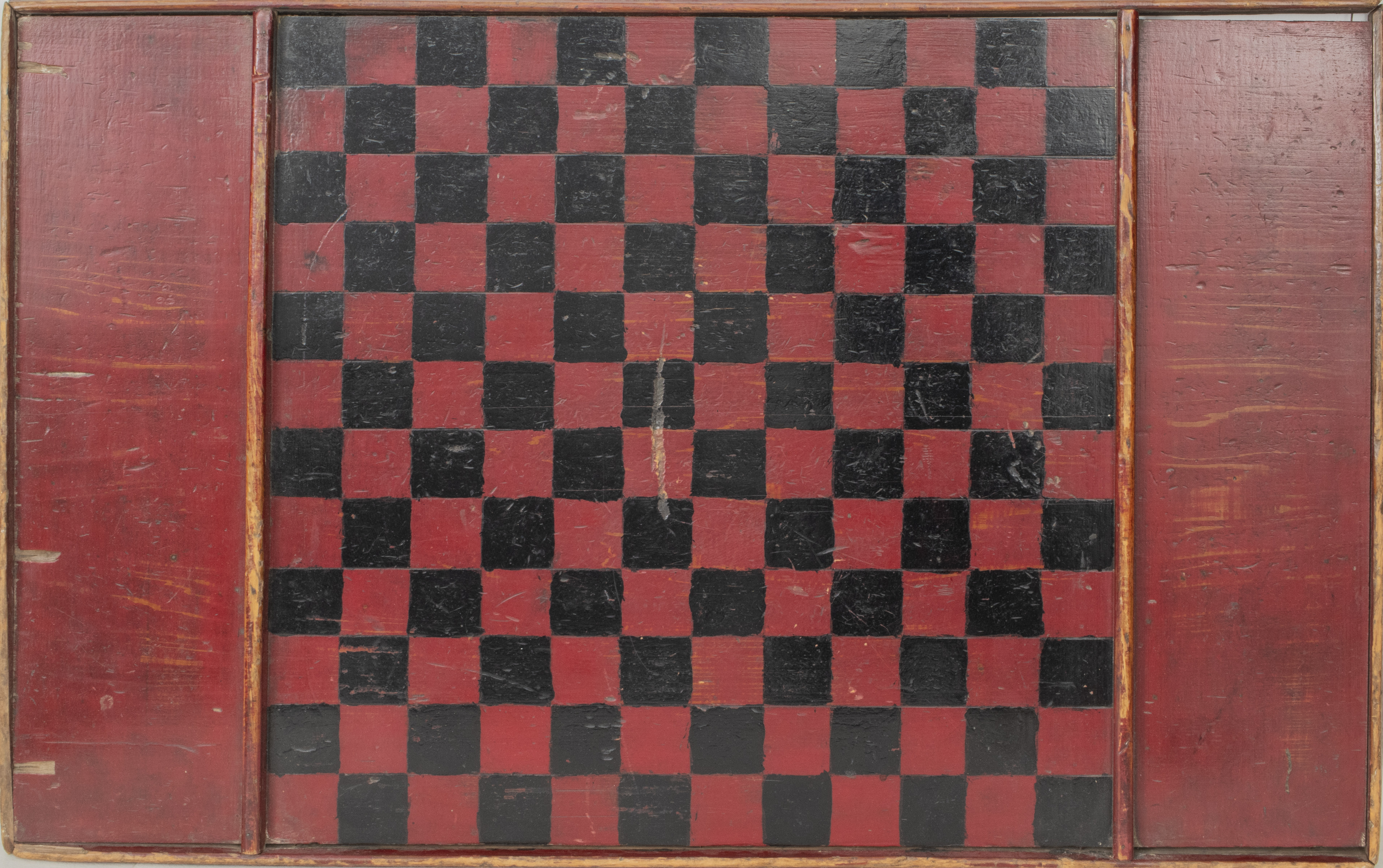 AMERICANA PAINTED WOODEN CHECKERBOARD 3c49f3