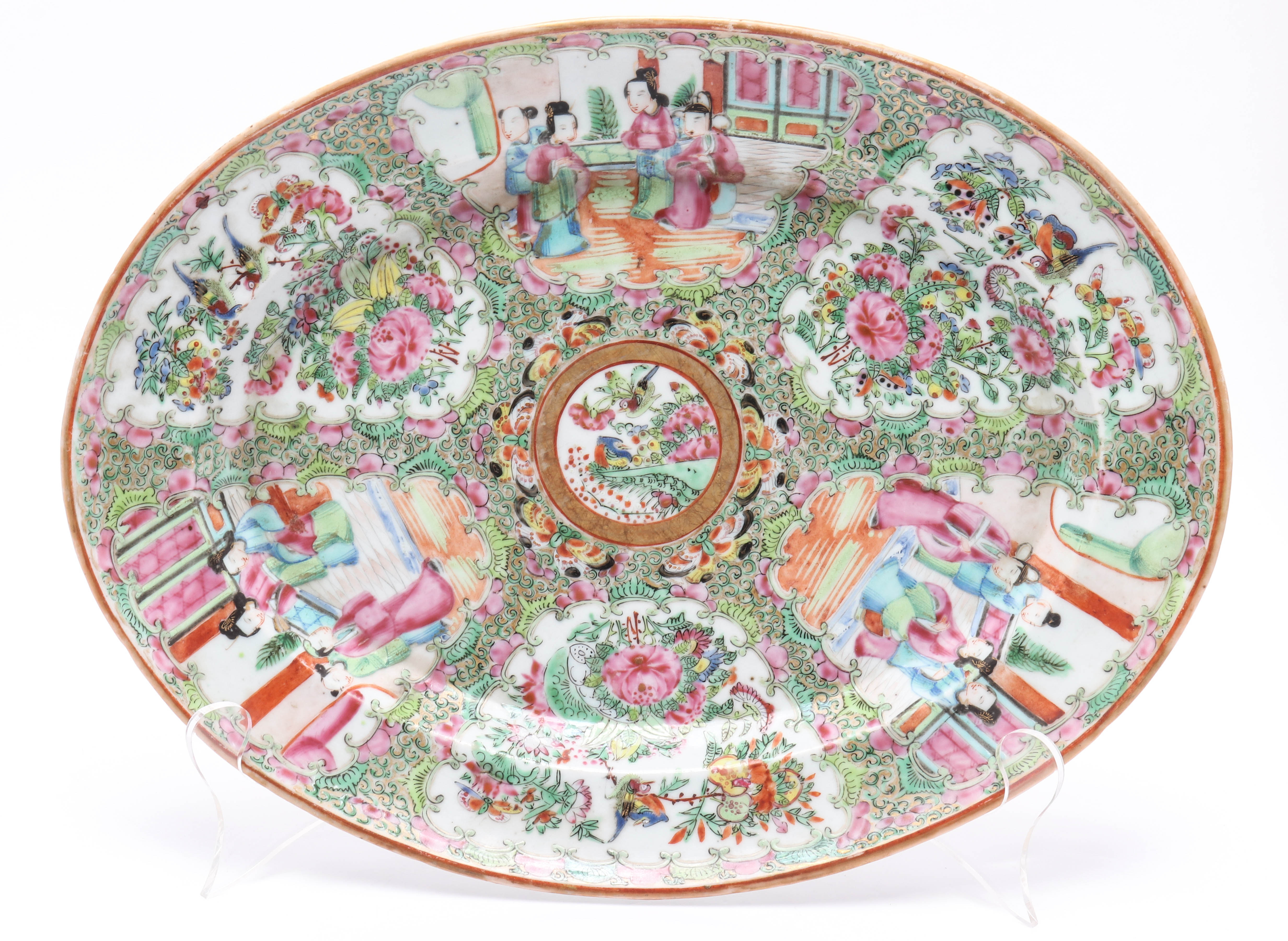 CHINESE EXPORT ROSE MEDALLION PORCELAIN