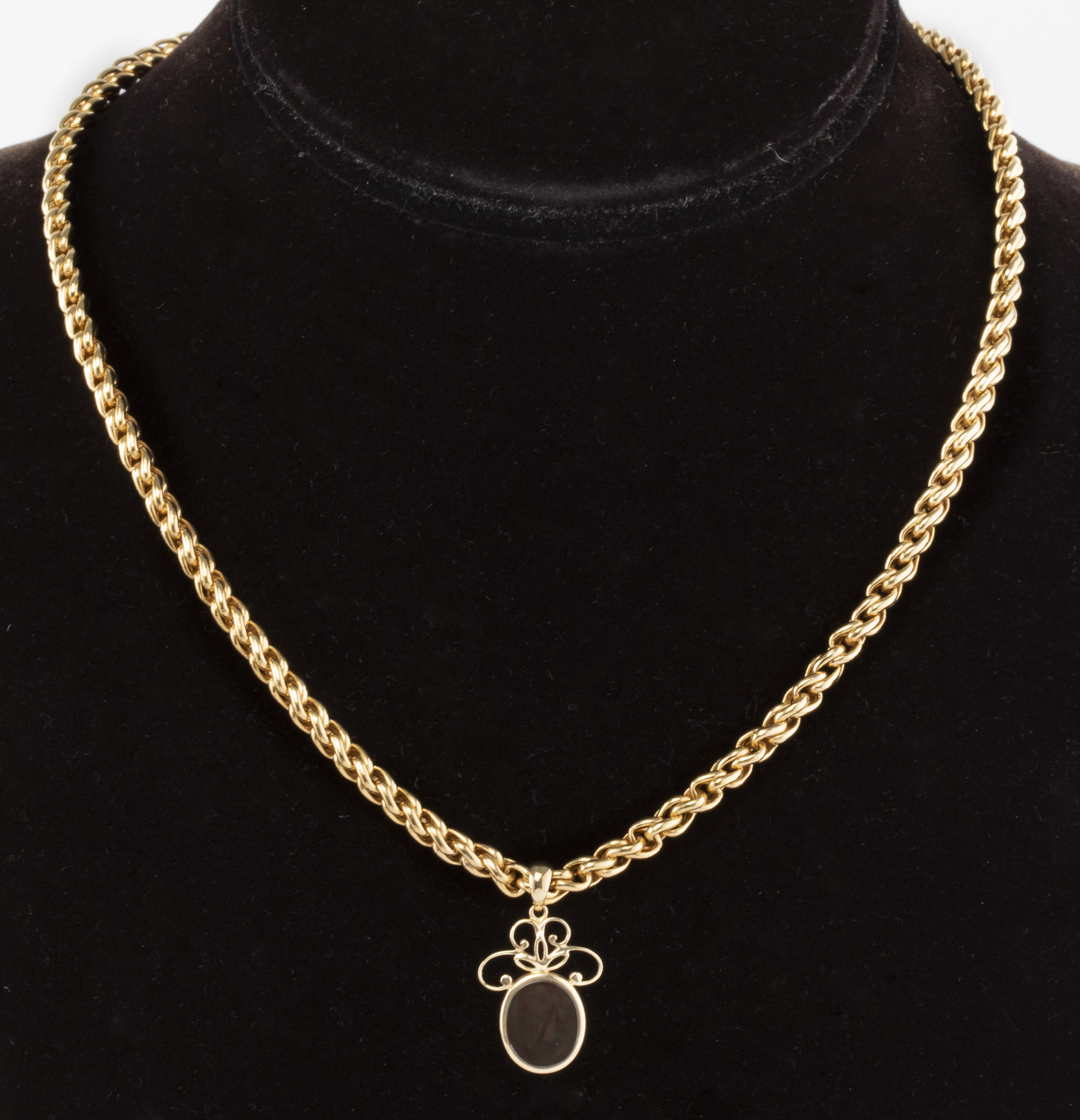 18K YELLOW GOLD NECKLACE W 14K 3c4bbf