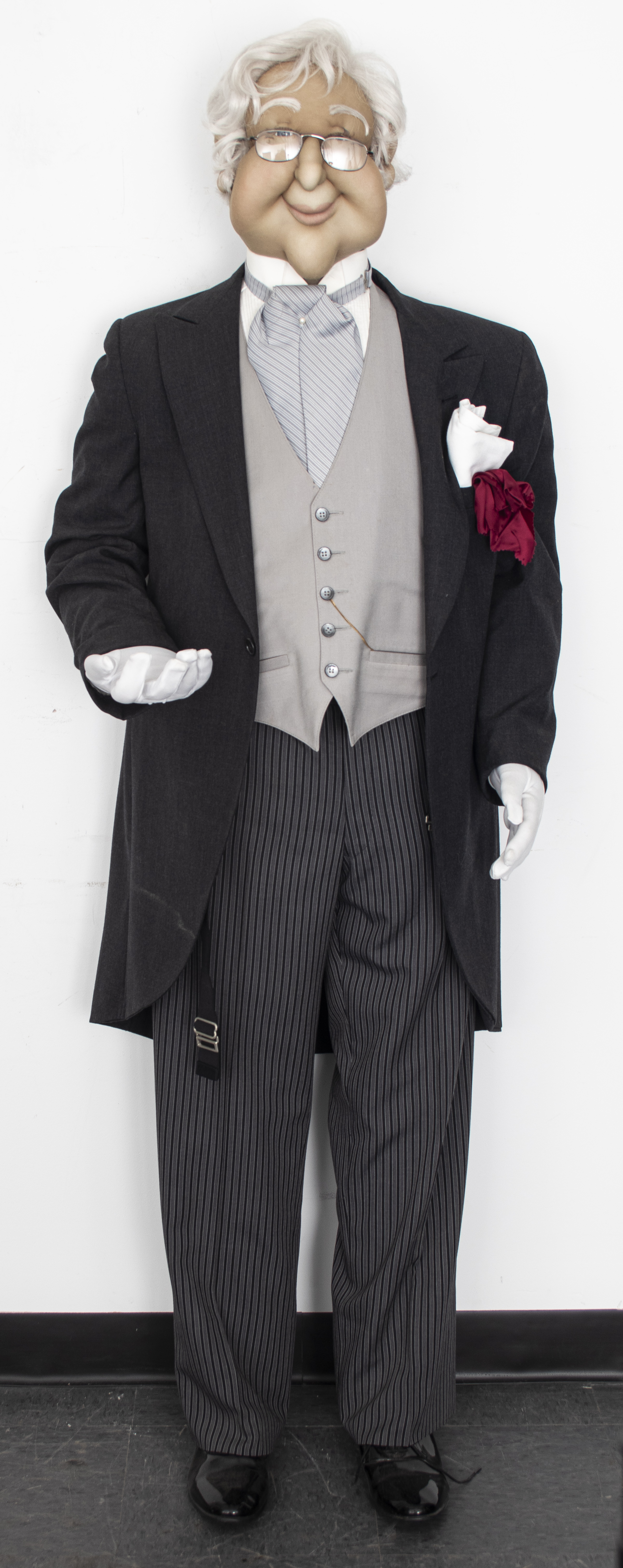 LIFE SIZE SOFT SCULPTURE OF A BUTLER 3c4c20