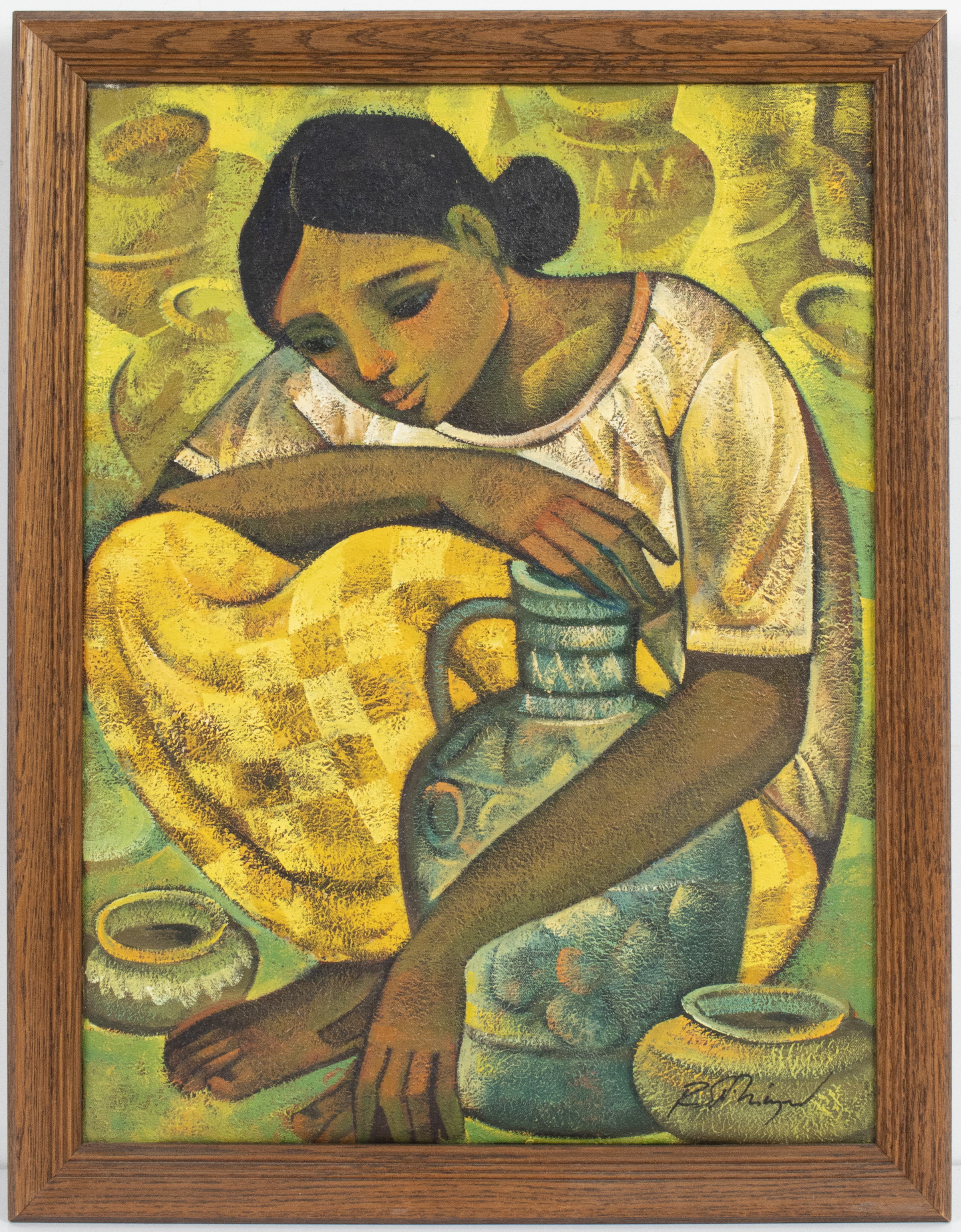 ROGER SAN MIGUEL WOMAN WITH VESSEL  3c4c77