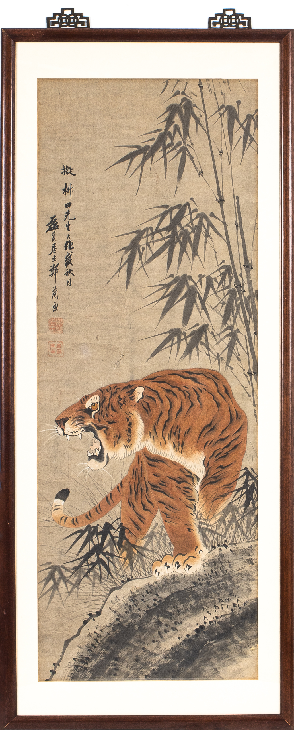 CHINESE TIGER THEME INK COLOR 3c4c7a