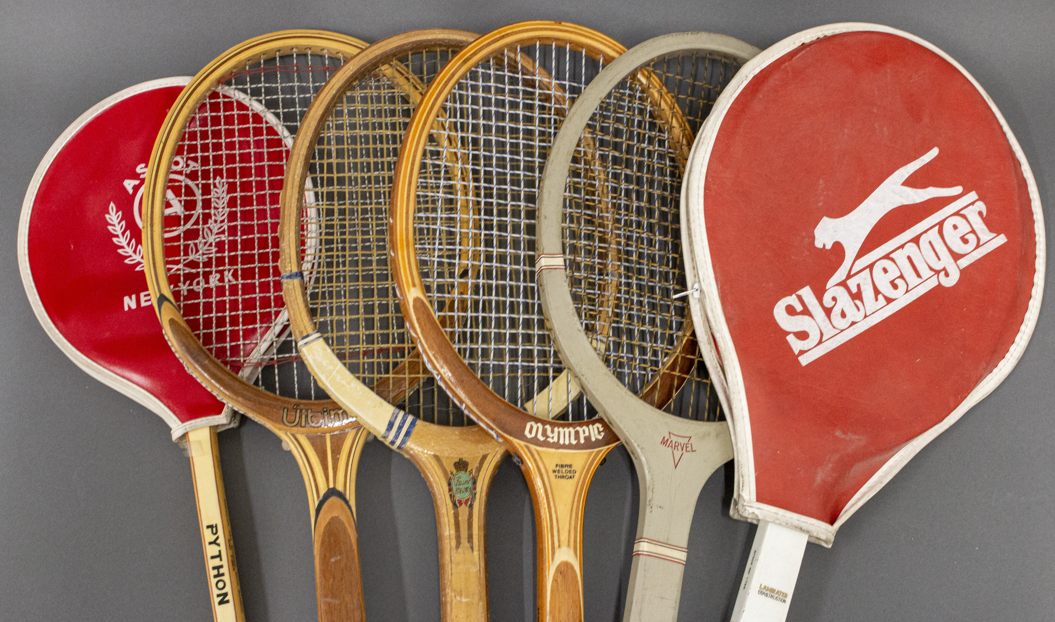 WOODEN TENNIS SQUASH RACQUETS  3c4c9c