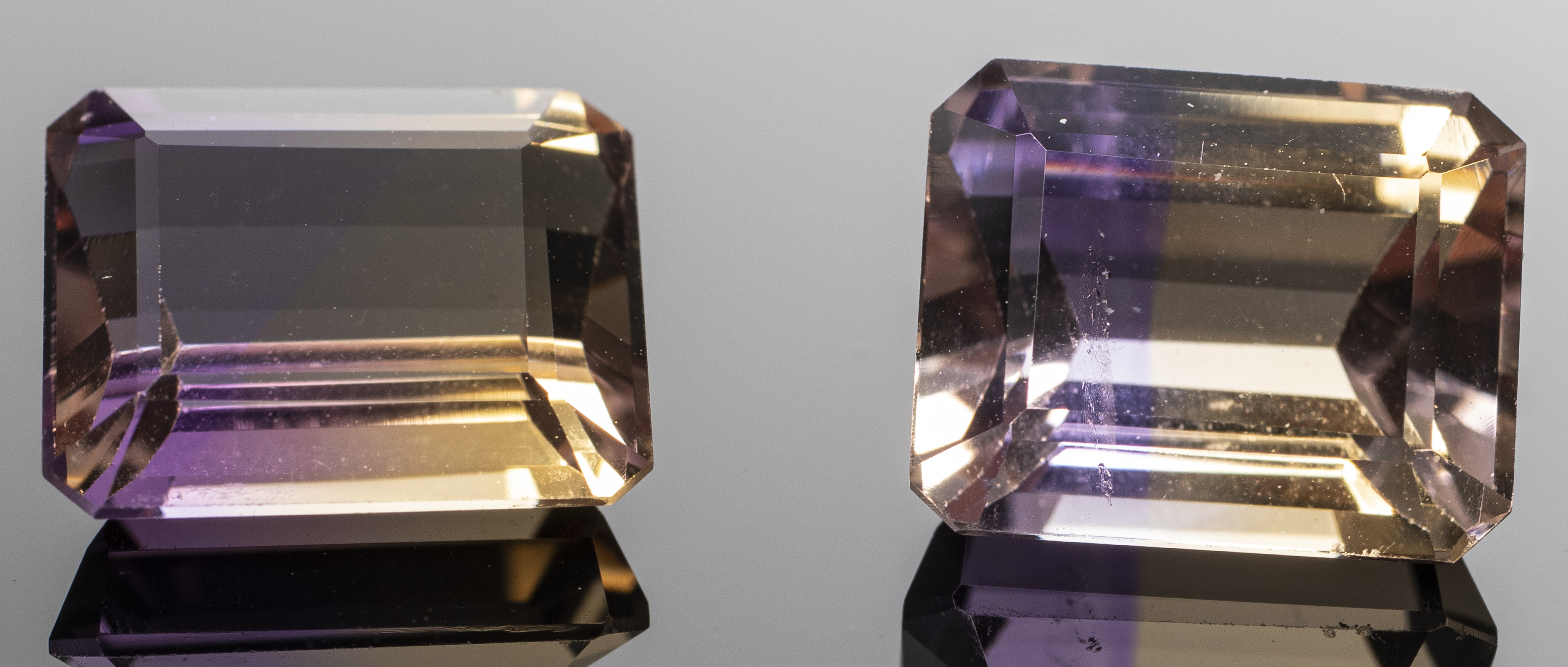 9 50 CTTW LOOSE EMERALD CUT AMETRINE 3c4d13