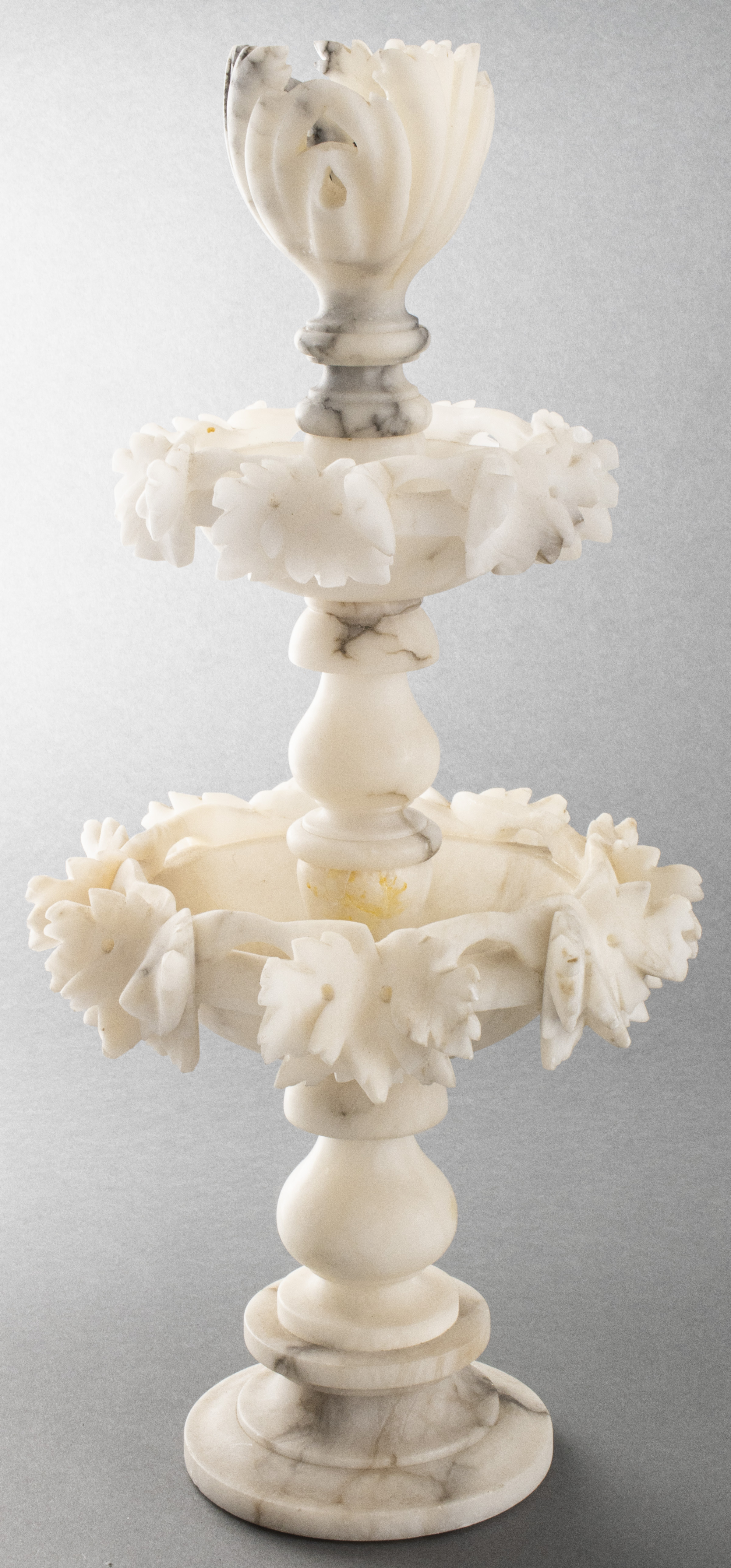 NEOCLASSICAL STYLE CARVED ALABASTER