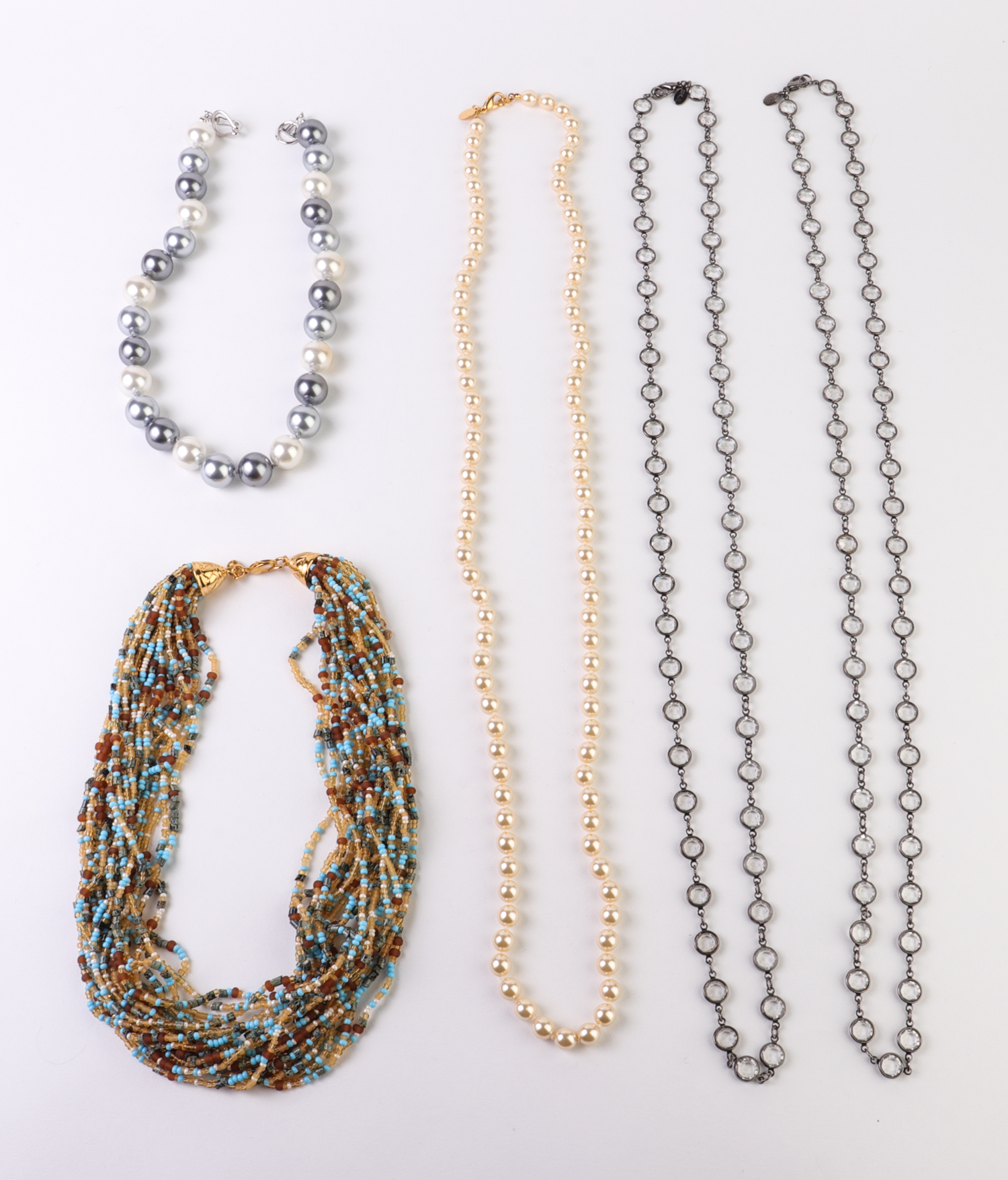 KENNETH JAY LANE COSTUME NECKLACES,