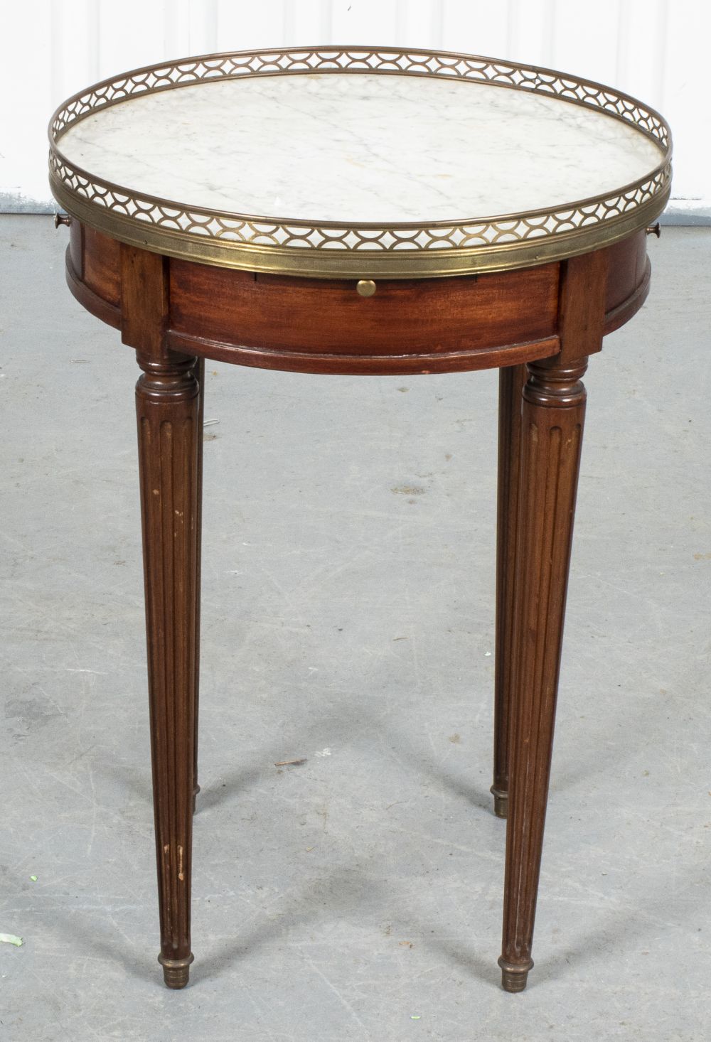 LOUIS XVI STYLE MAHOGANY AND MARBLE 3c4df7