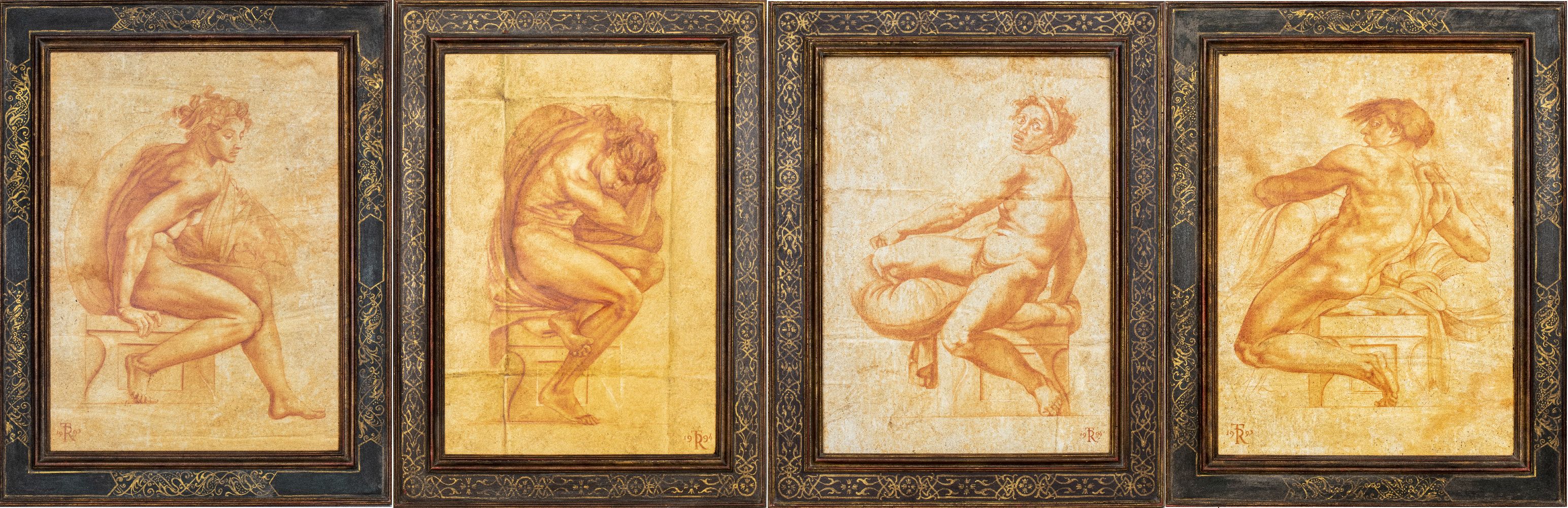 AFTER MICHELANGELO SUITE OF DECORATIVE 3c4e4c