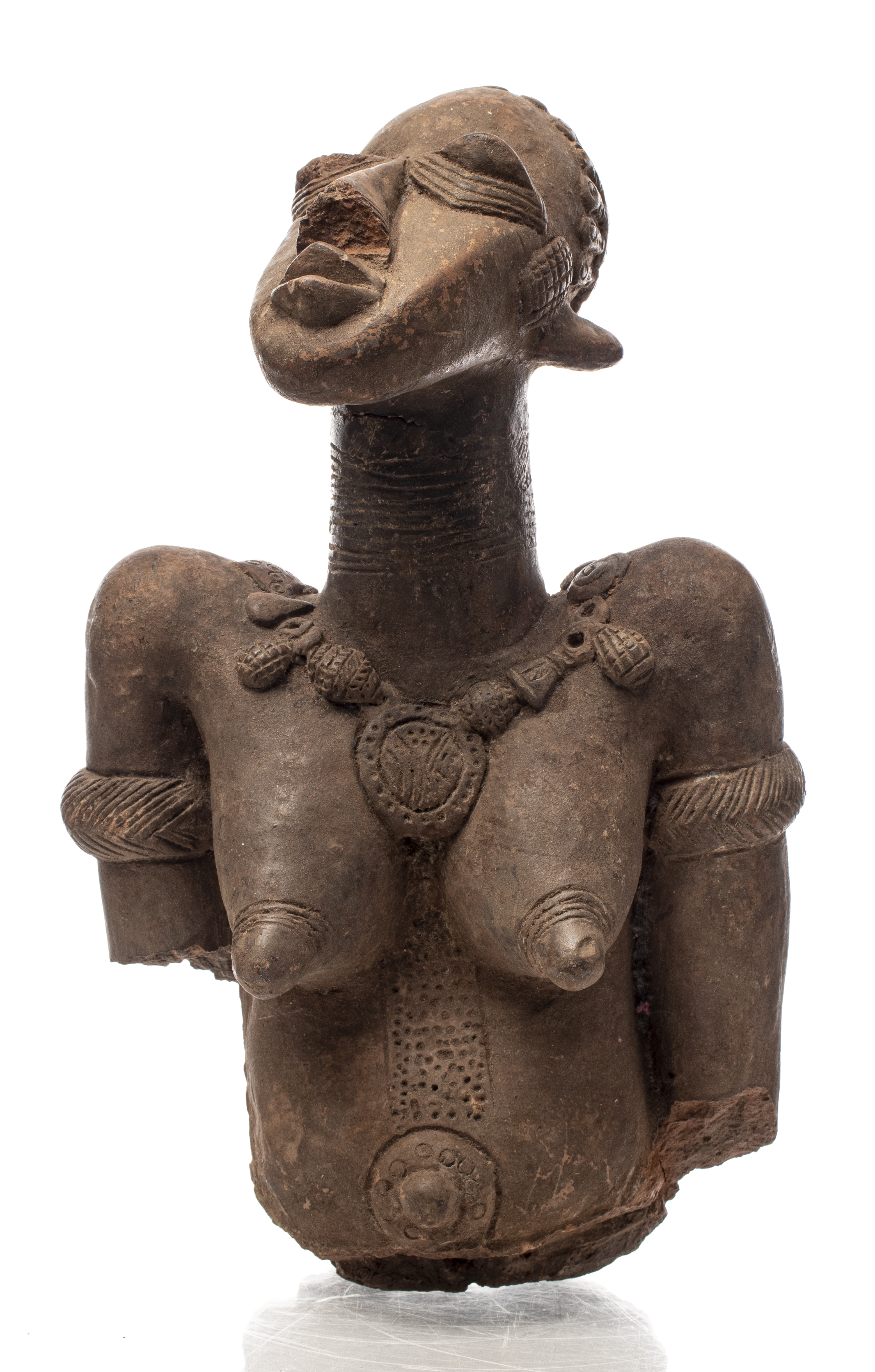 AFRICAN DJENNE TERRA COTTA BUST 3c4f41