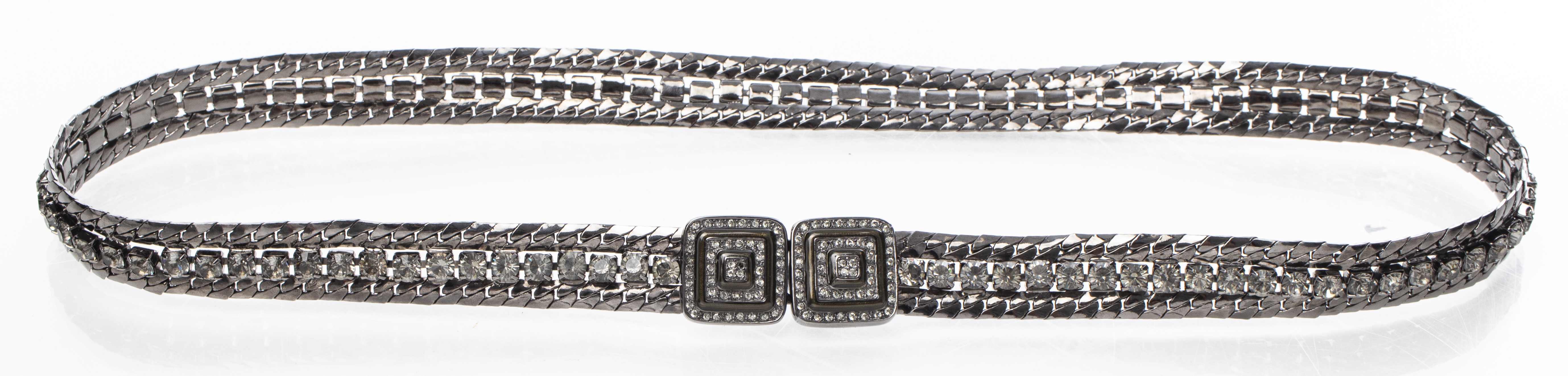 JUDITH LEIBER CRYSTAL AND ENAMEL BELT