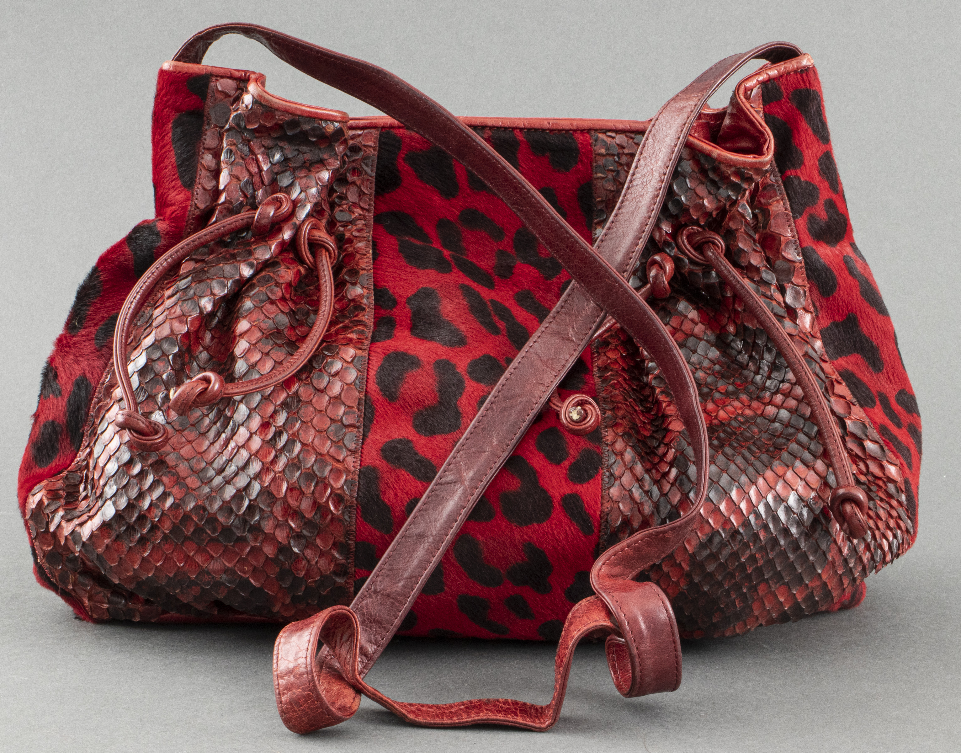 RED ANIMAL-PRINT AND SNAKE-PRINT