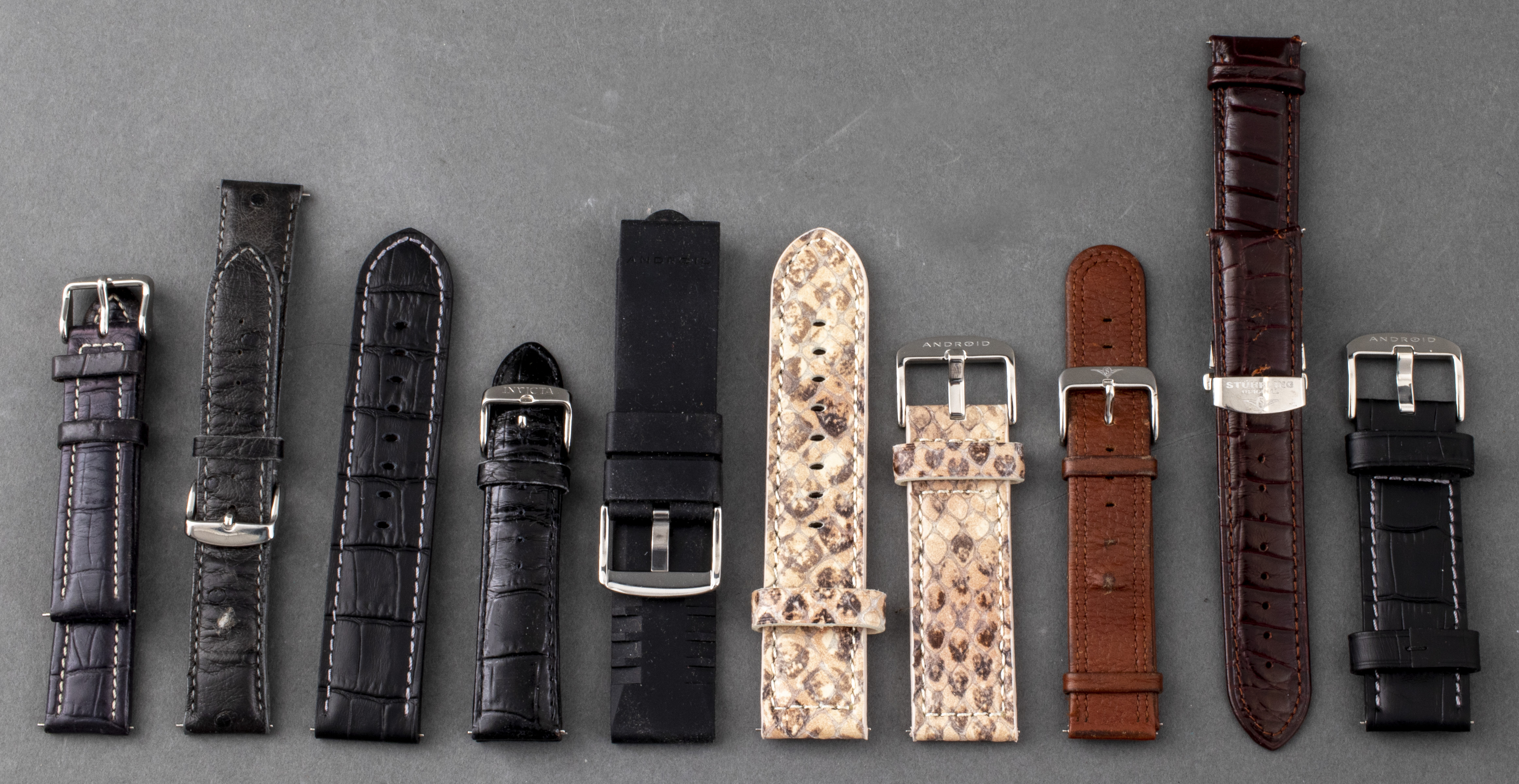 ASSORTED LEATHER & RUBBER WATCH