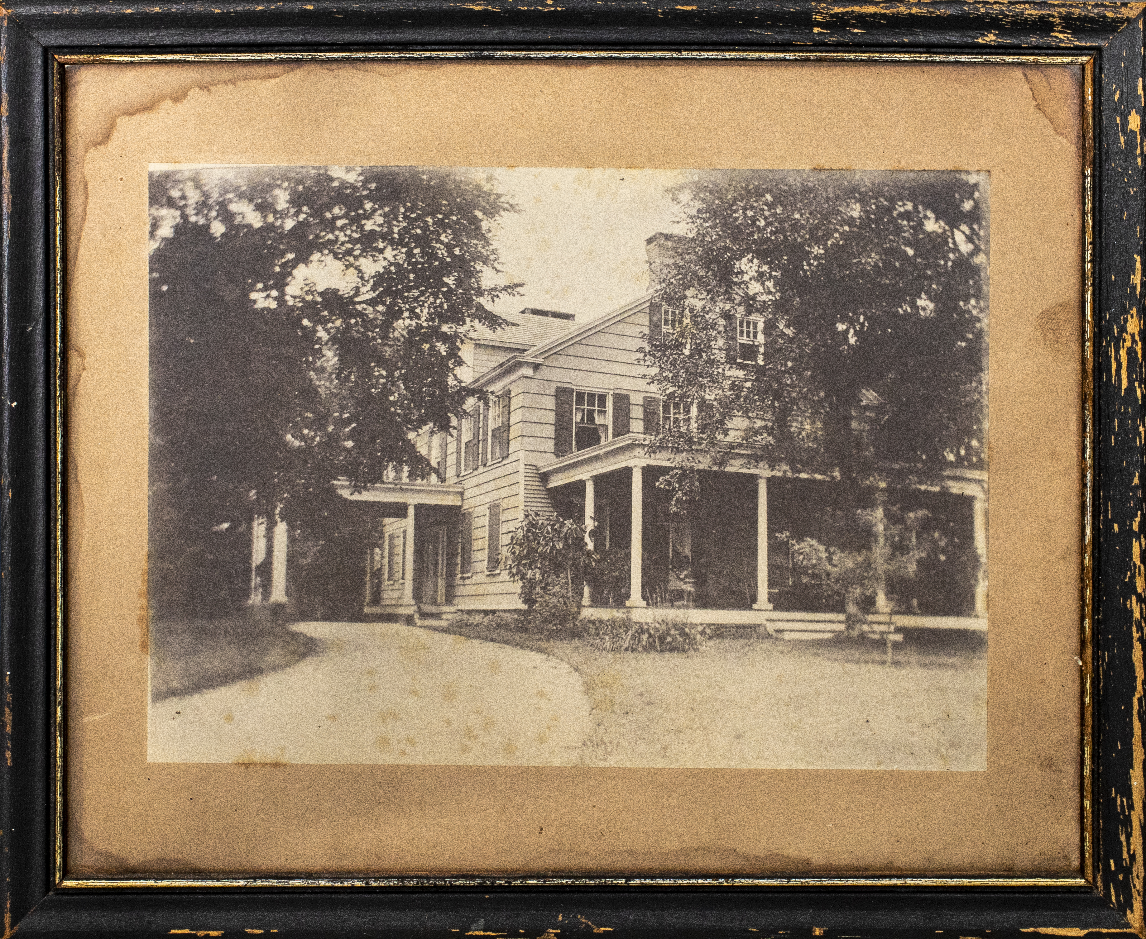 ANTIQUE PHOTOGRAPH THE OLD HOUSE COLONIAL