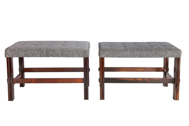 BRAZILIAN JACARANDA STOOLS WITH 3c5117