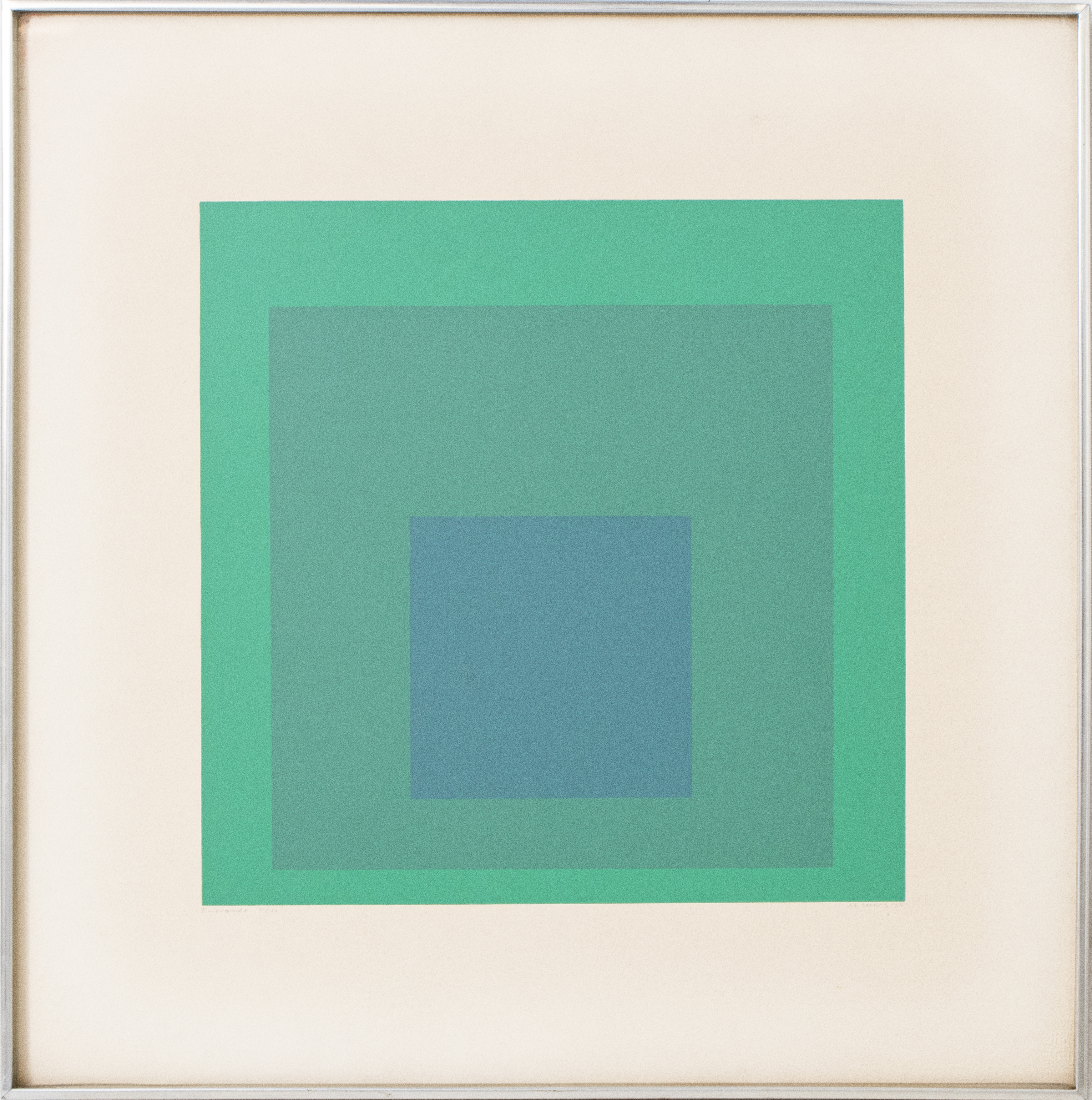 JOSEF ALBERS "EMERAUDE" SOFT EDGE-HARD