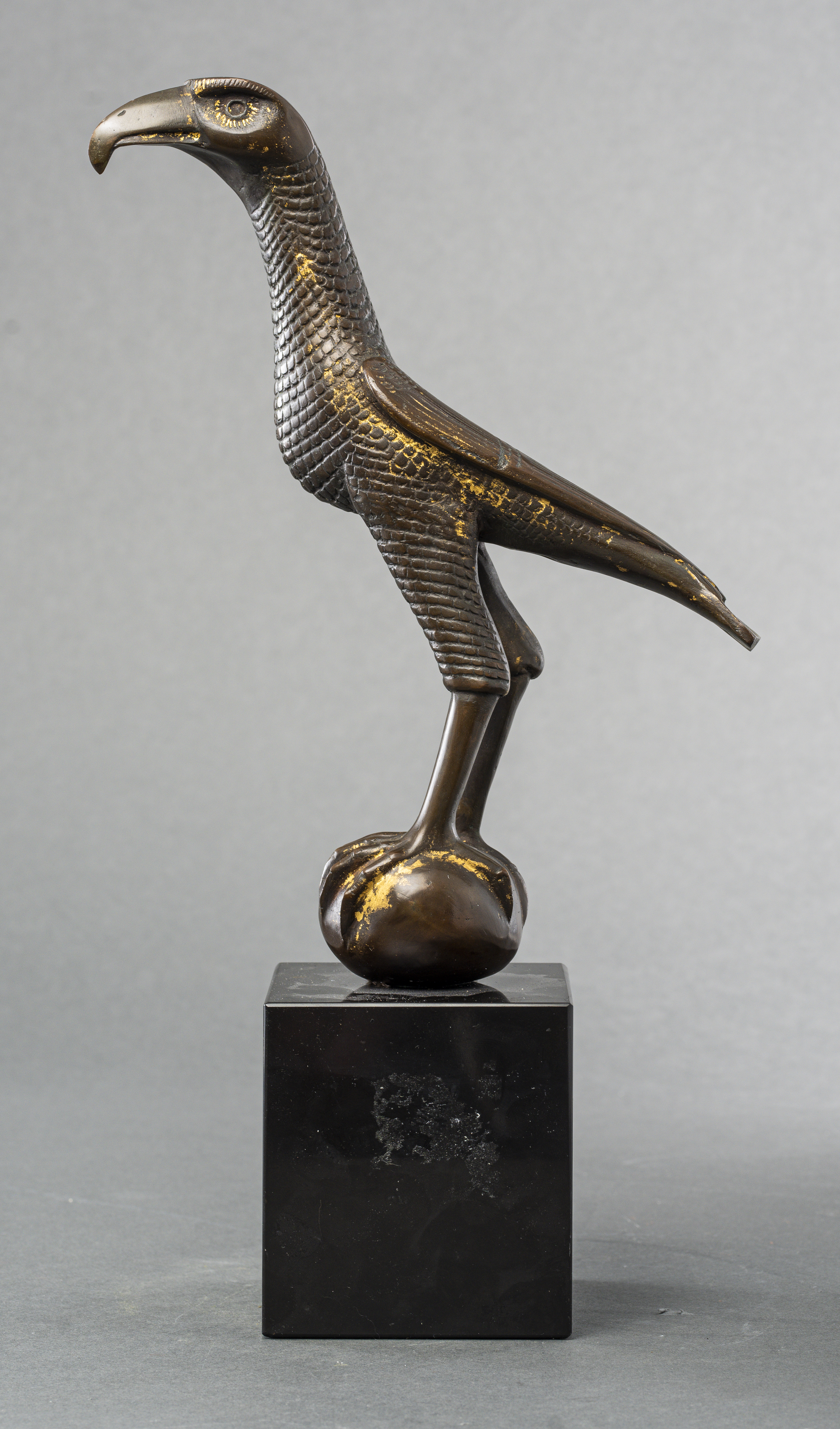 BRONZE SCULPTURE OF A FALCON, AFTER