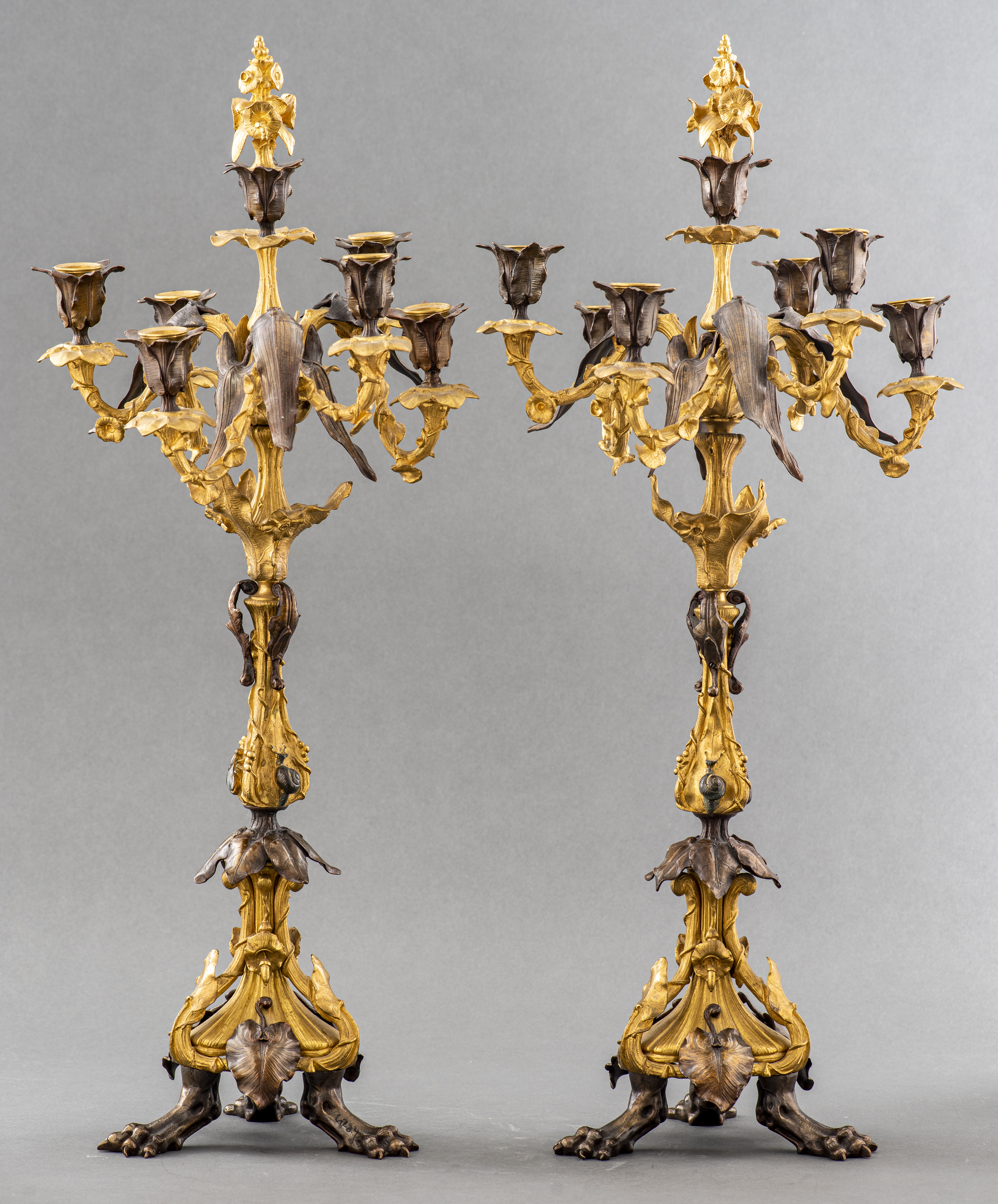 FRENCH ART NOUVEAU GILT BRONZE