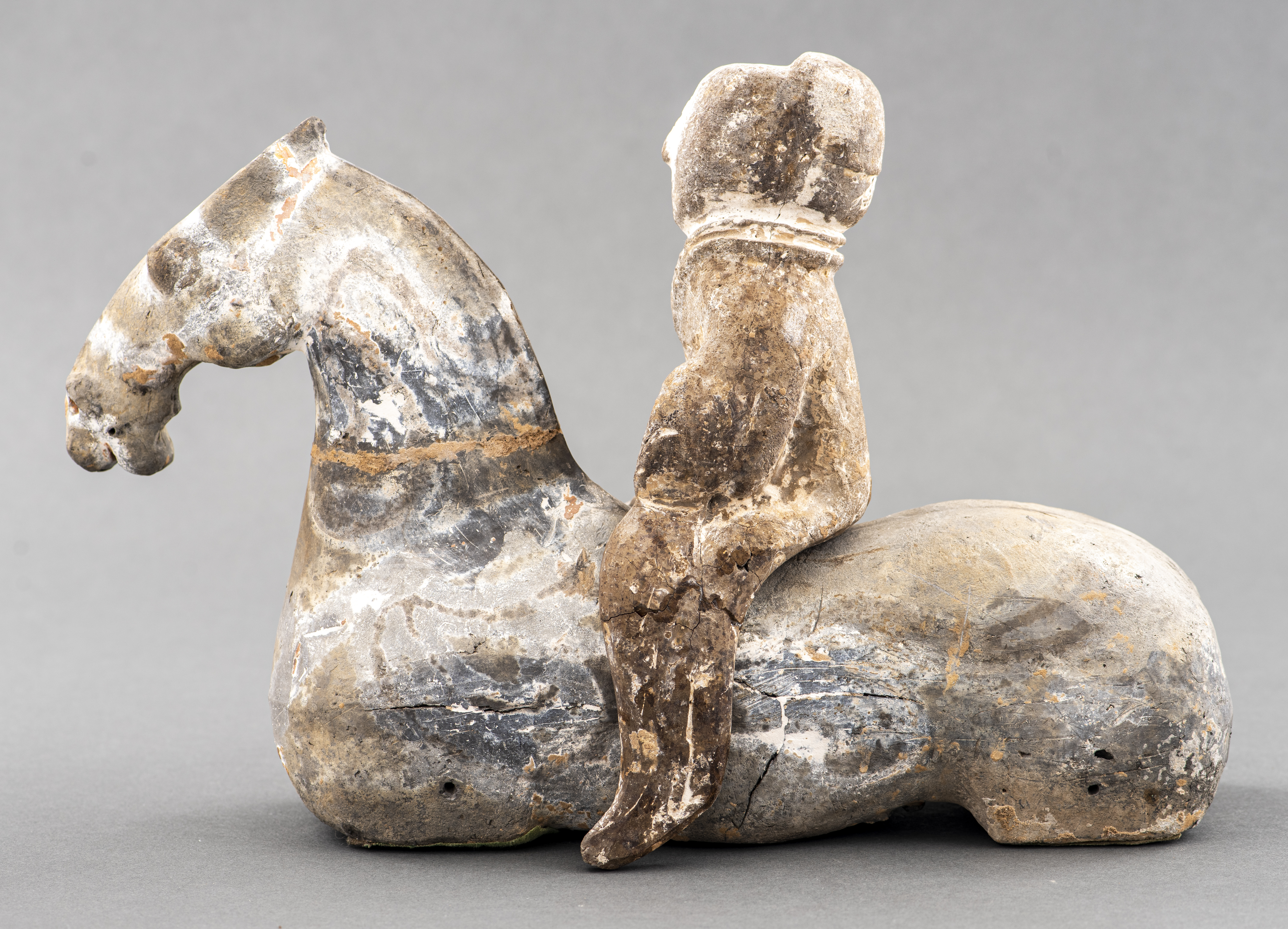 HAN DYNASTY HORSE WITH REMOVABLE