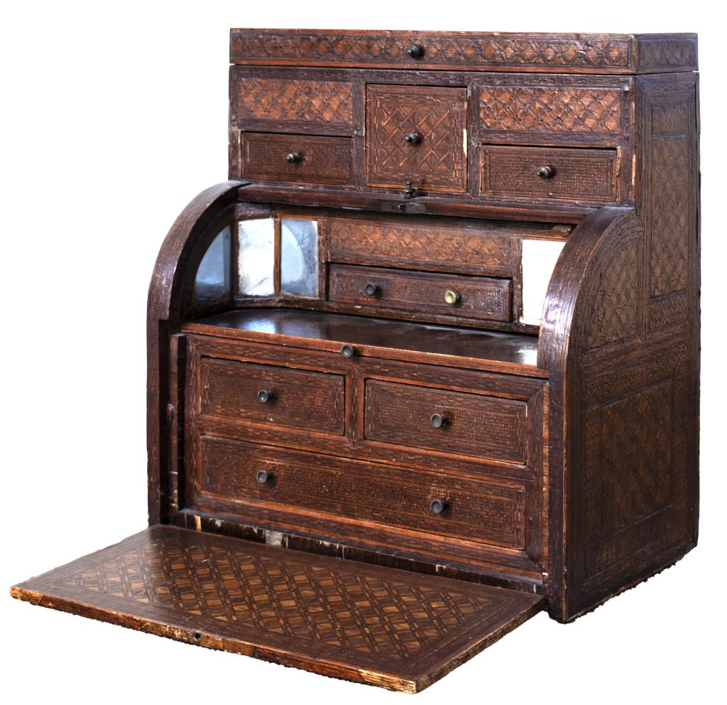 CONTINENTAL MINIATURE INLAID ROLLTOP 3c5259