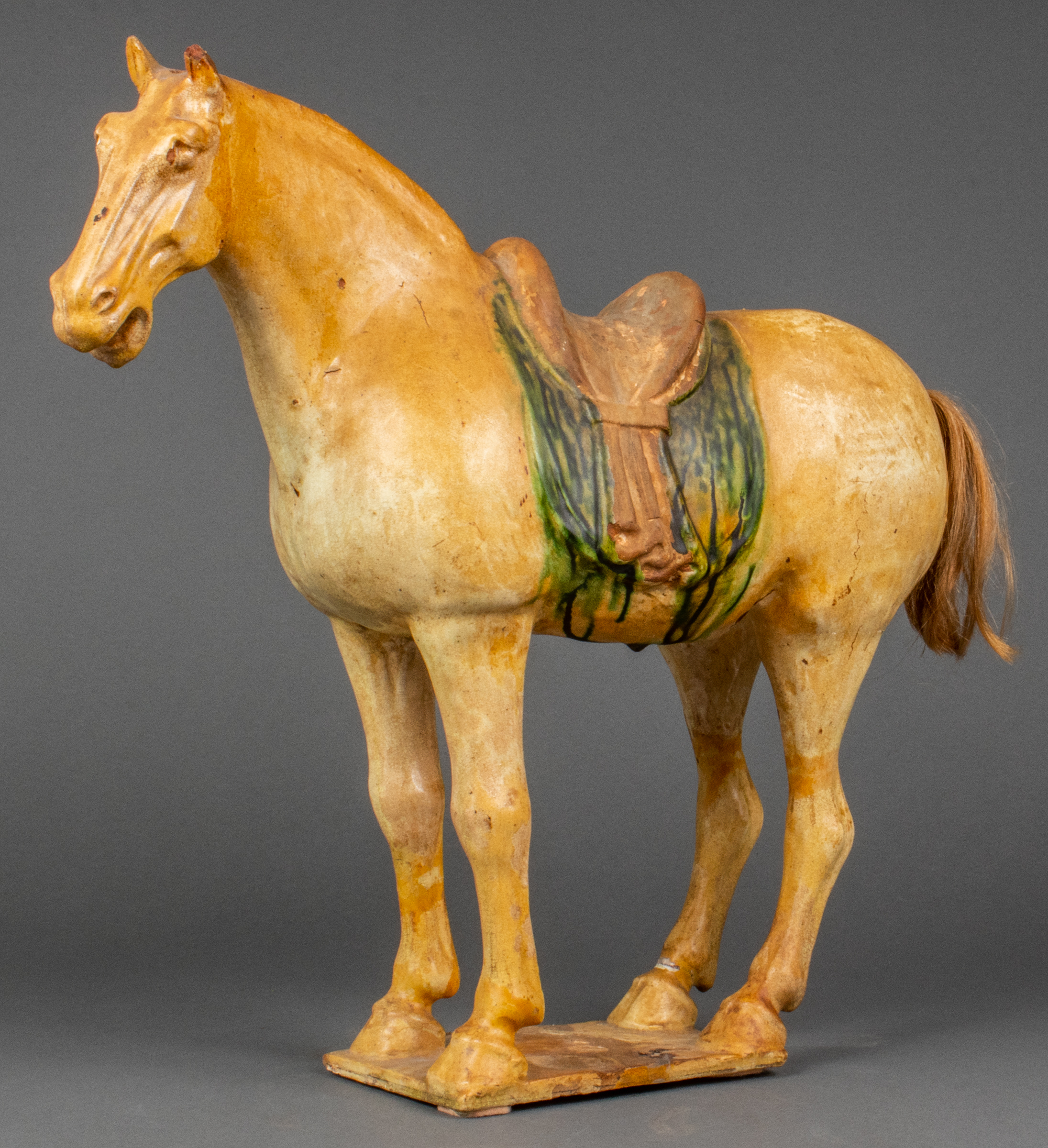 CHINESE SANCAI GLAZED POTTERY HORSE  3c5271