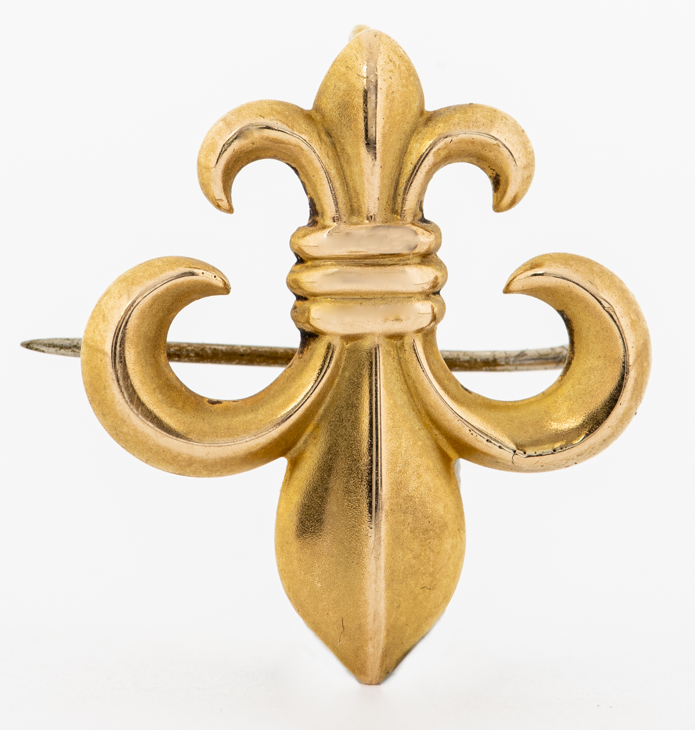 14K YELLOW GOLD FLEUR DE LIS PIN