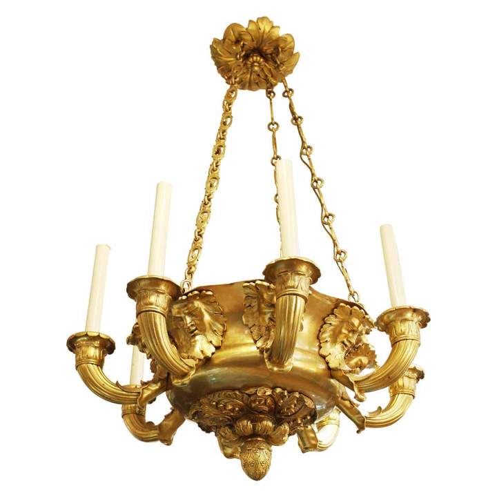 FRENCH CHARLES X ORMOLU MASCARON