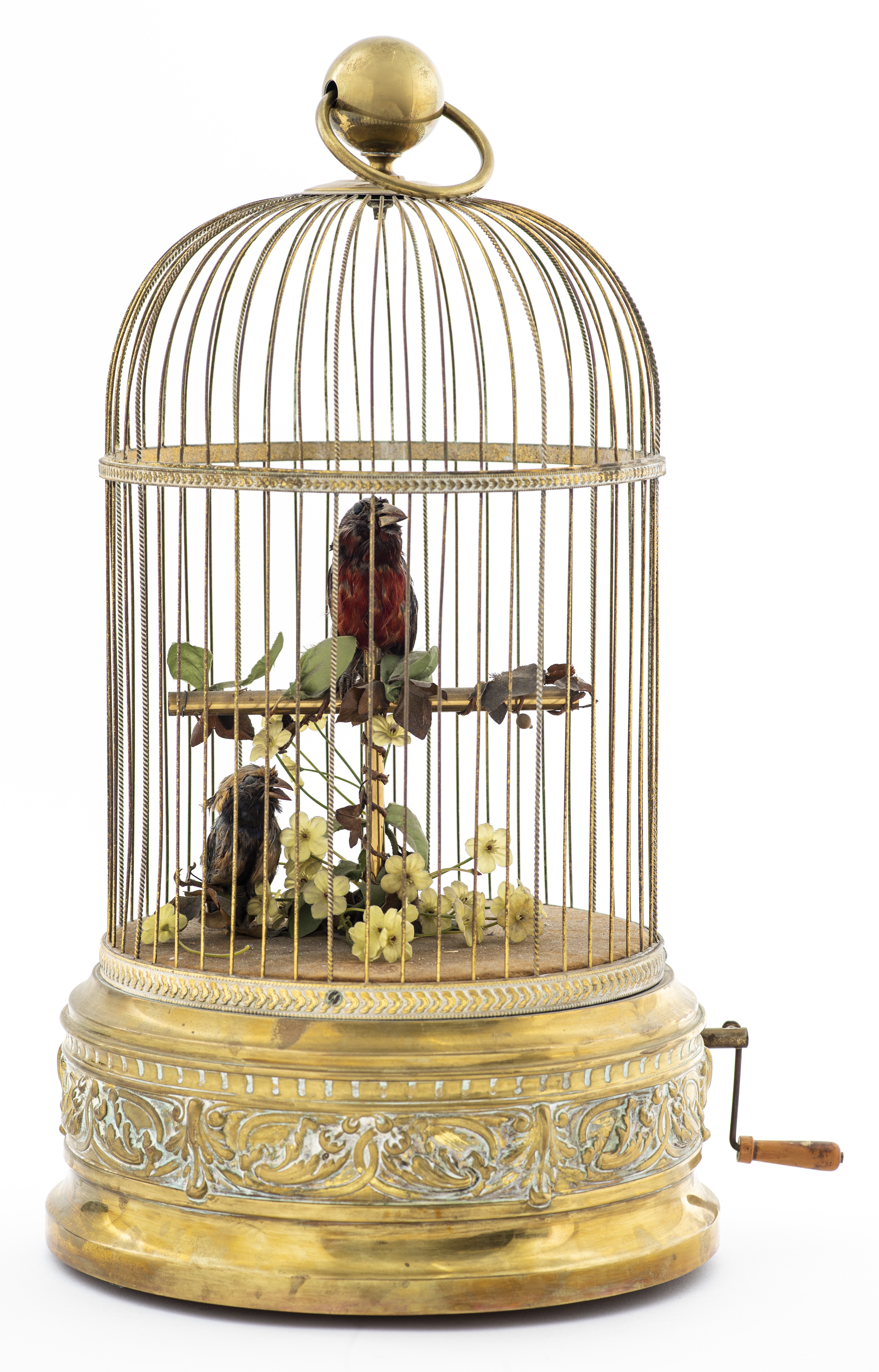 FRENCH SINGING BIRD IN GILT CAGE 3c534e